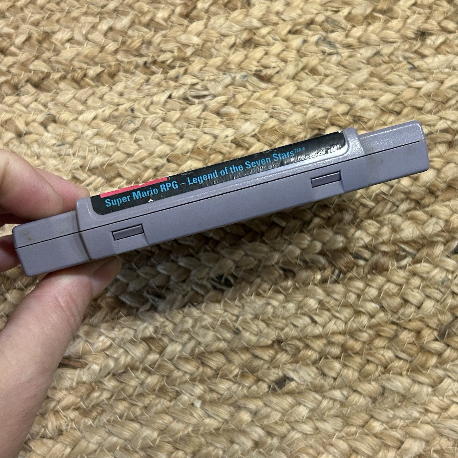 Super Nintendo Super Mario RPG Legend Of The Seven Stars Works Cartridge