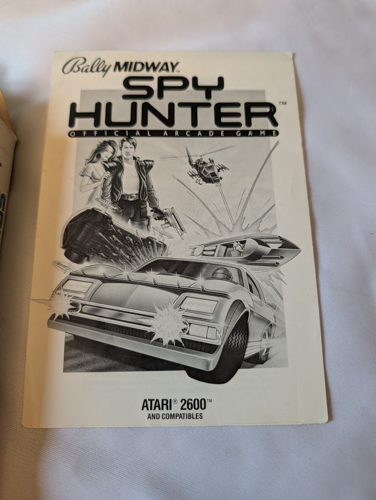 Vintage CIB Spy Hunter Atari 2600 Sega Bally Midway Complete With Box And Manual