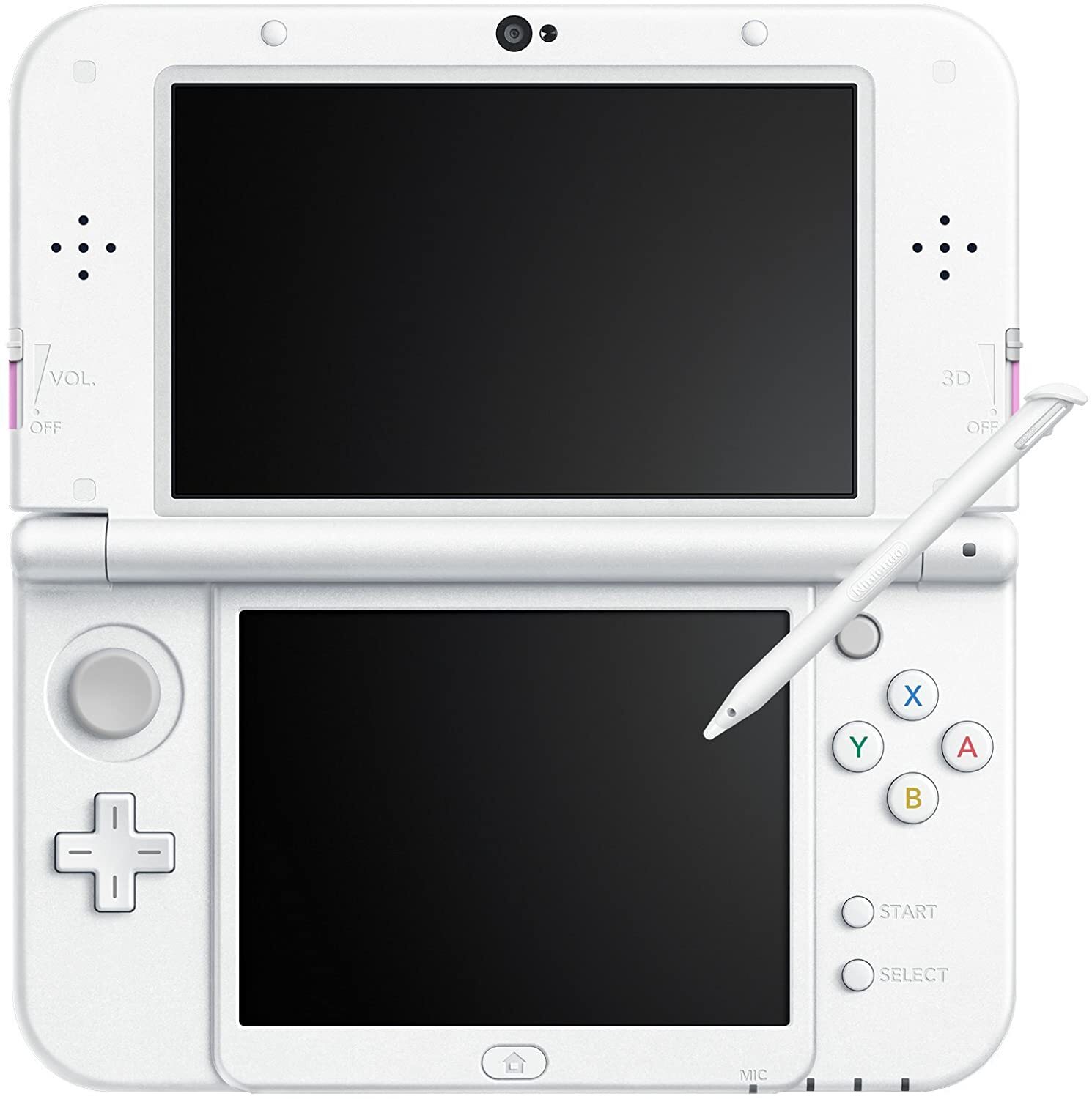 USED Japanese New Nintendo 3DS XL LL PINK WHITE with all items RED-001
