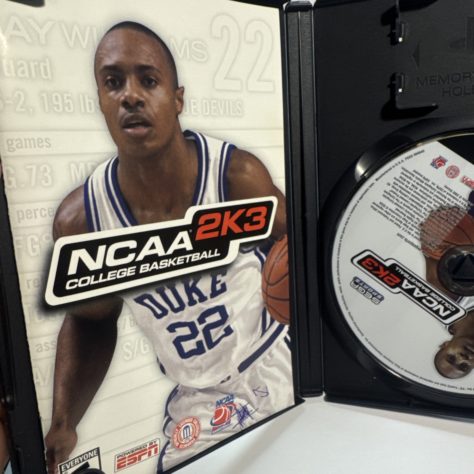 NCAA College Basketball 2K3 Game PlayStation 2 PS2 Complete Tested Manual