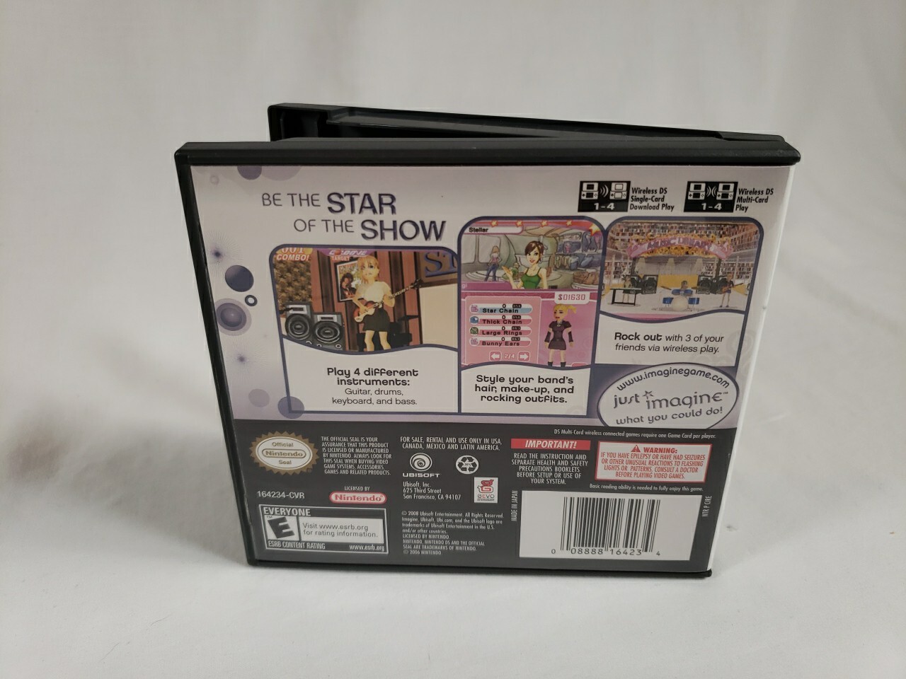 Nintendo DS Imagine: Rock Star Ubisoft Used Game with Original Case and Manual