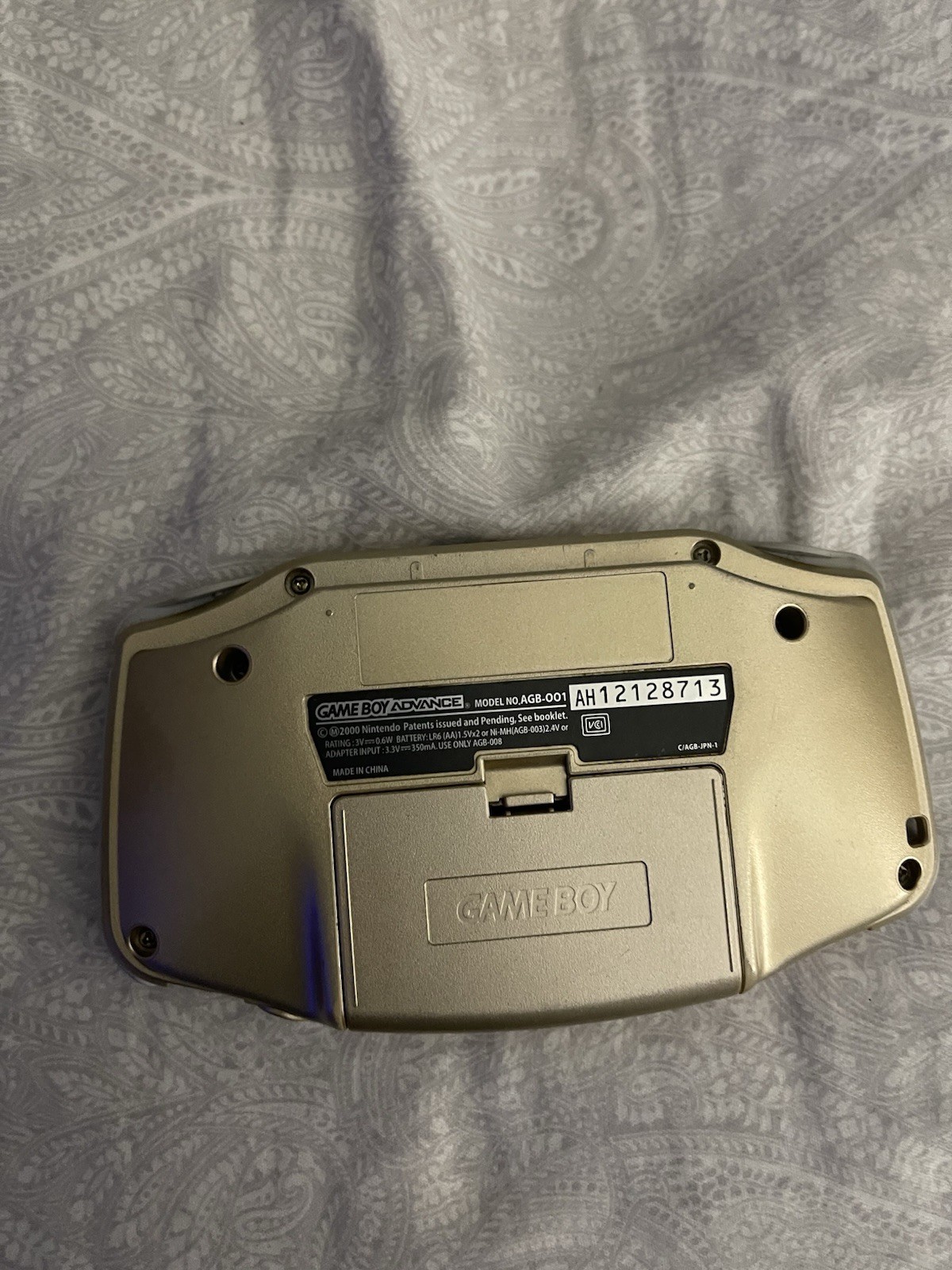 Nintendo Game Boy Advance GBA Console AGB-001 – Gold – GOOD – 100% OEM – RARE