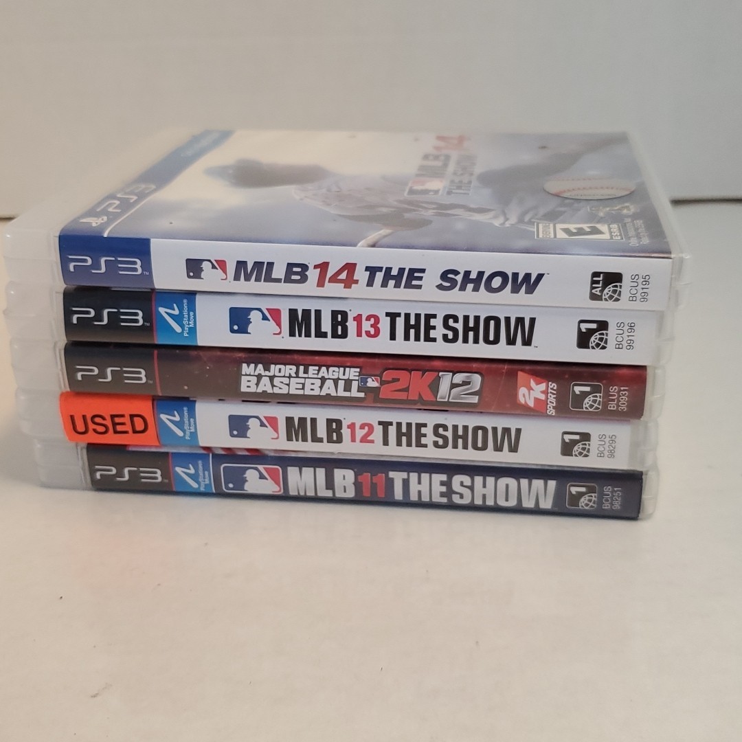 Playstation PS3 Game Lot Of 5 MLB The Show 11 12 13 14 Baseball Lot 2K12