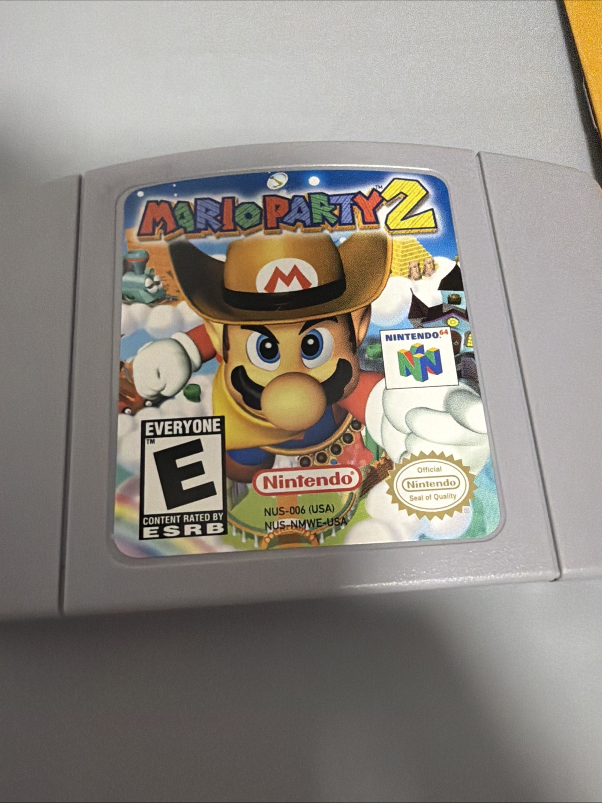 Mario Party 2 Nintendo 64 N64 Cartridge w/ Manual Authentic Tested *GREAT LABLE*