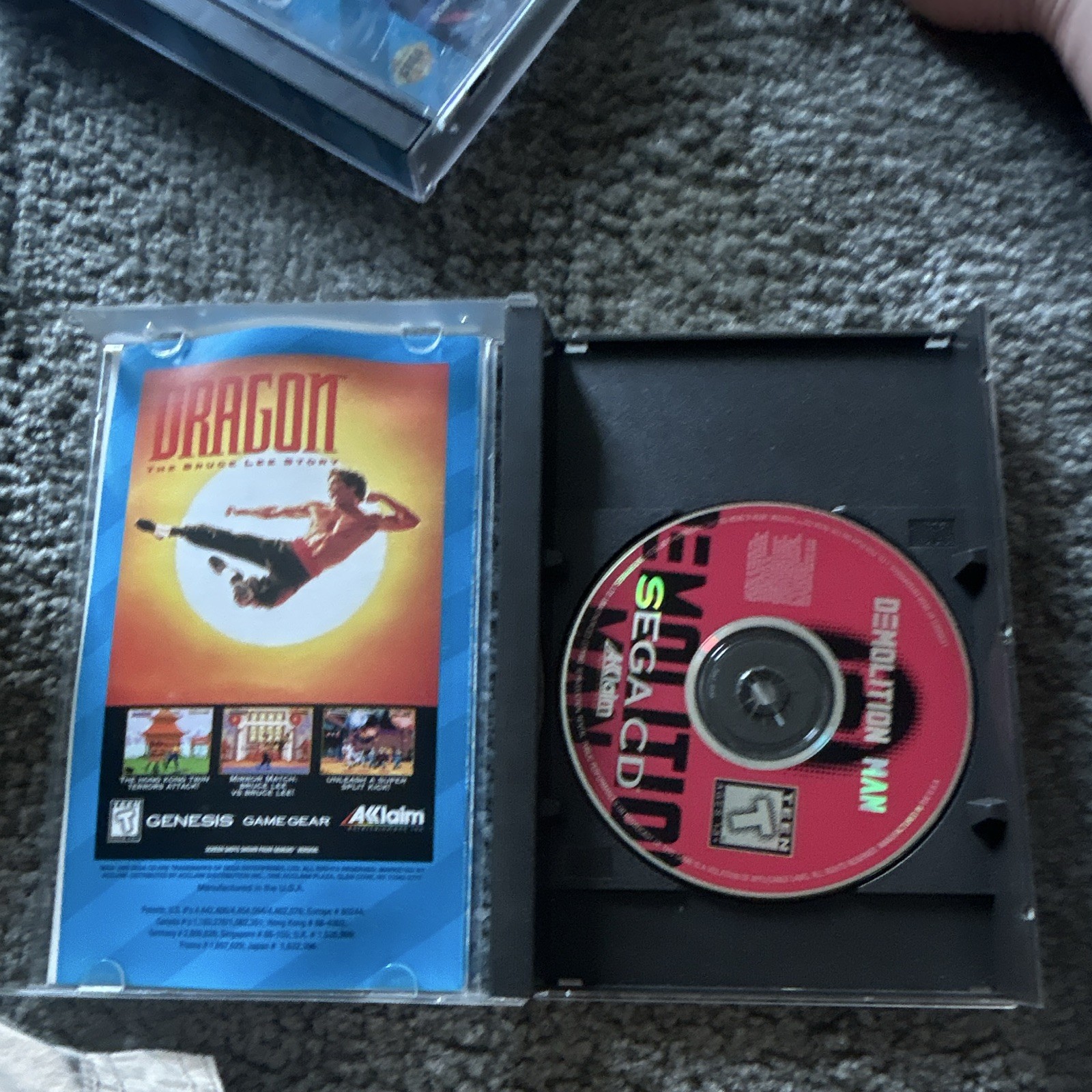Acclaim Stallone Snipes Demolition Man Sega CD Video Game T-Teen