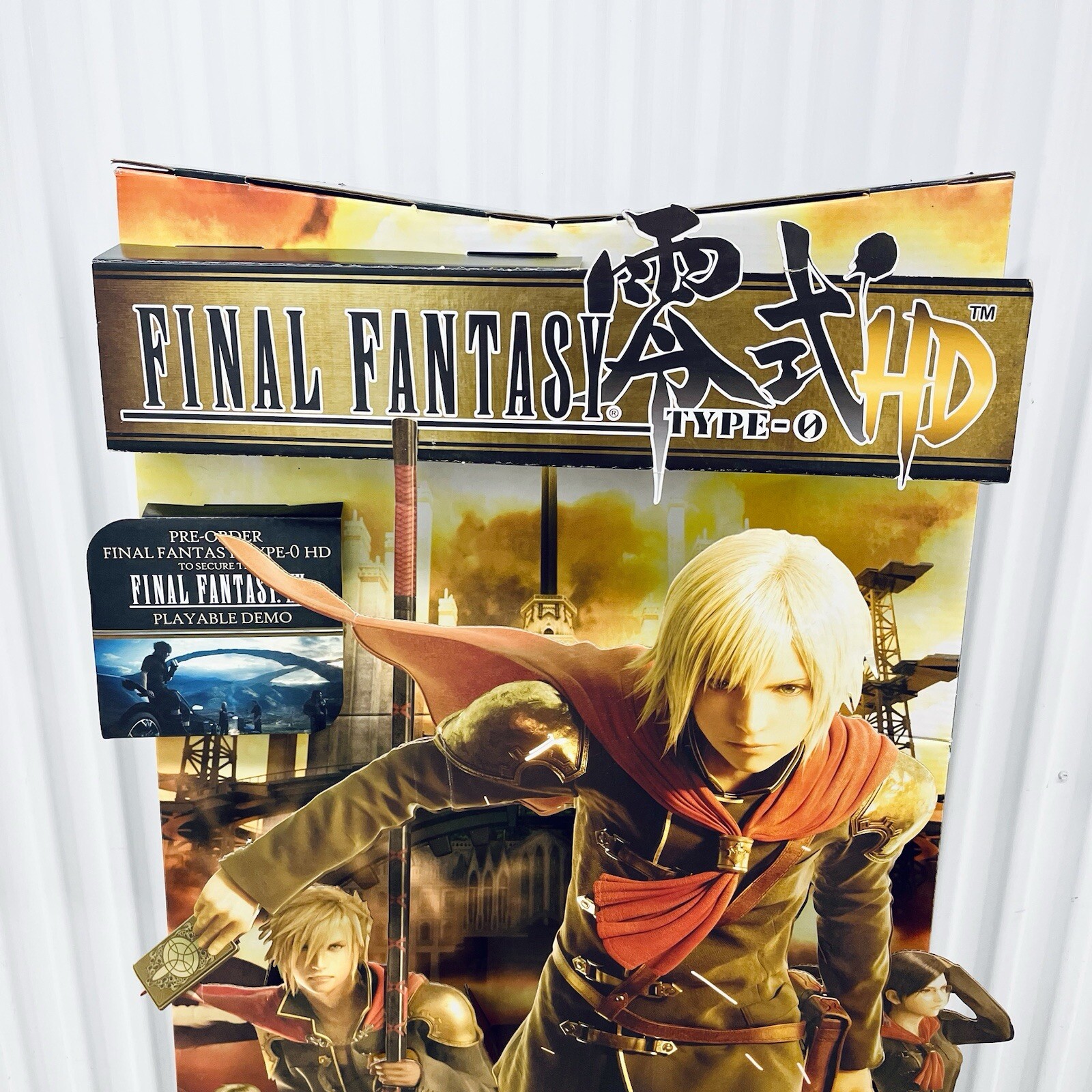 Final Fantasy Type O Standee Store Display XBOX PS4 3D 2015 Game Stop Authentic