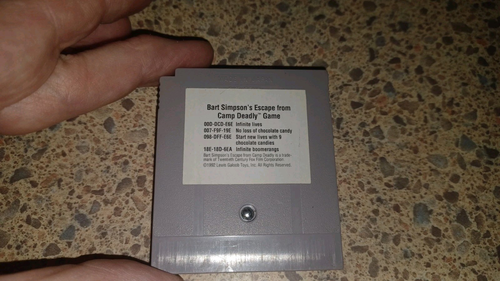 Bart Simpson’s: Escape From Camp Deadly (Nintendo Game Boy, 1991) Tested Nice!!