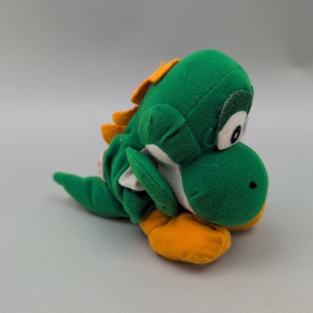 1997 Yoshi Green Plush Doll BD&A Super Mario Stuffed Toy Nintendo Collectible