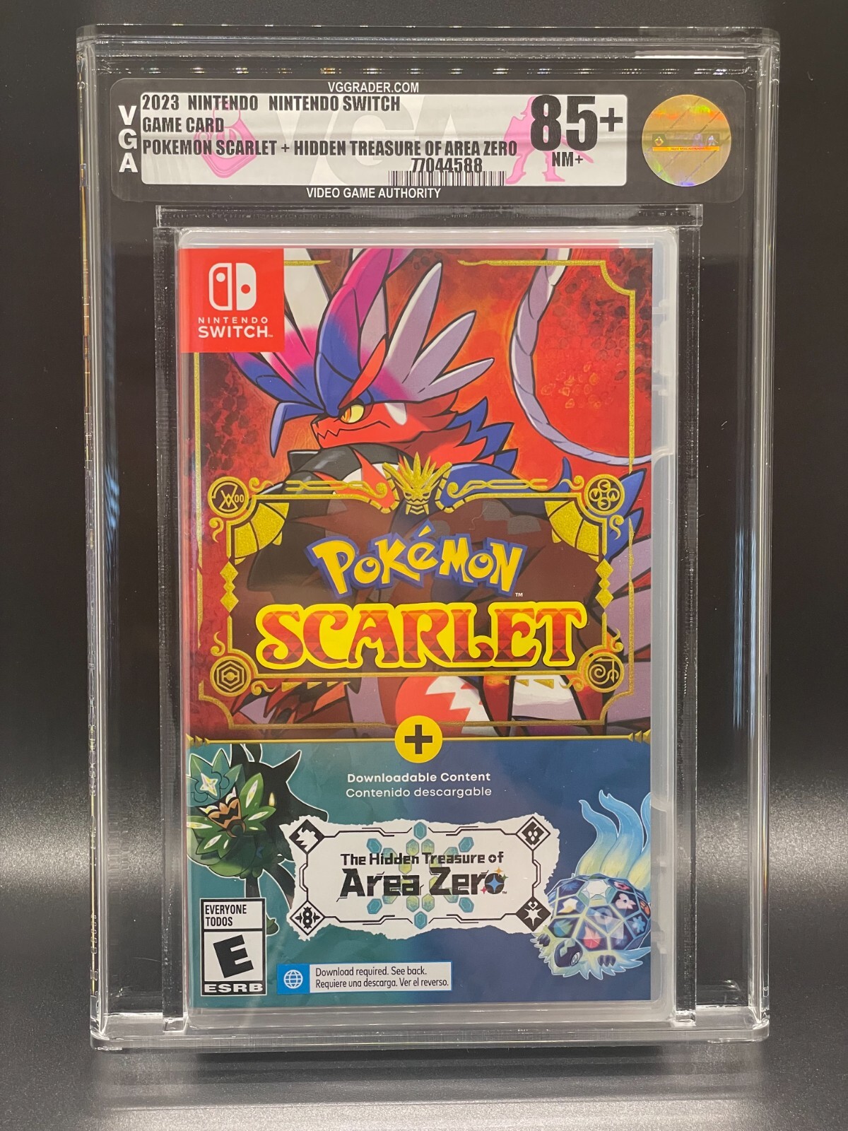 Pokemon Scarlet + The Hidden Treasure of Area Zero Nintendo Switch Game VGA 85+