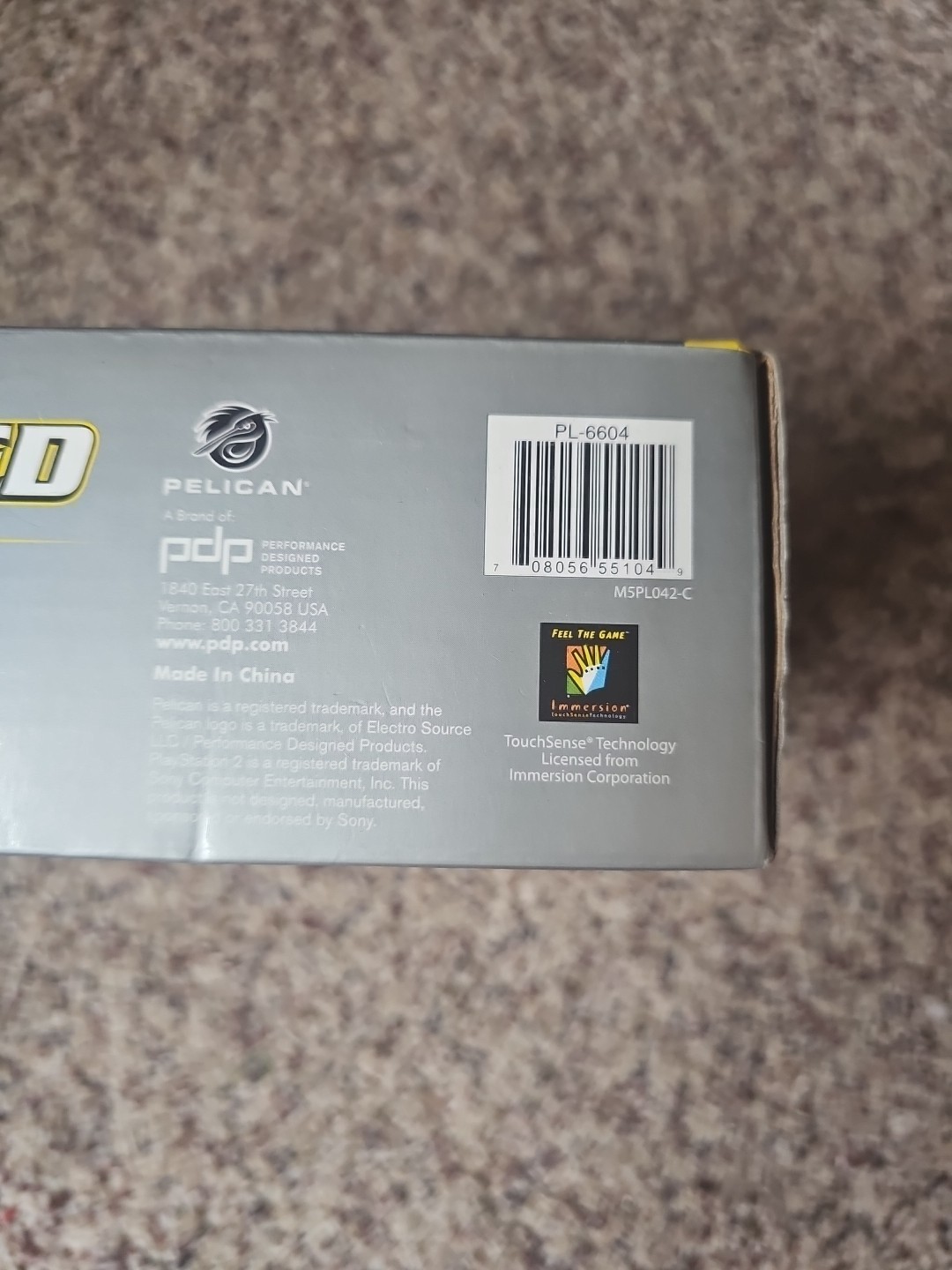 Pelican PL-6604 PlayStation 2 PS2 Wired Controller, New In Box