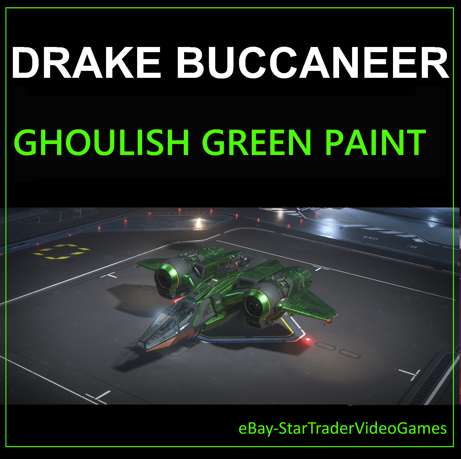 STAR CITIZEN PAINTS – DRAKE PACK 7 GHOULISH GREEN LIMITED PAINT / SKIN