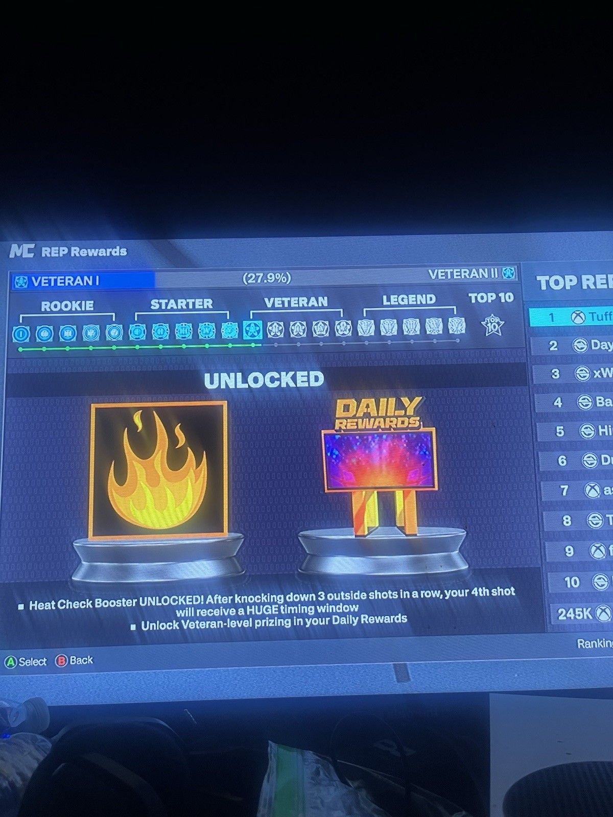 Cheap NBA 2K Account -OVR 99, Rep vet 1 Xbox message before purchase