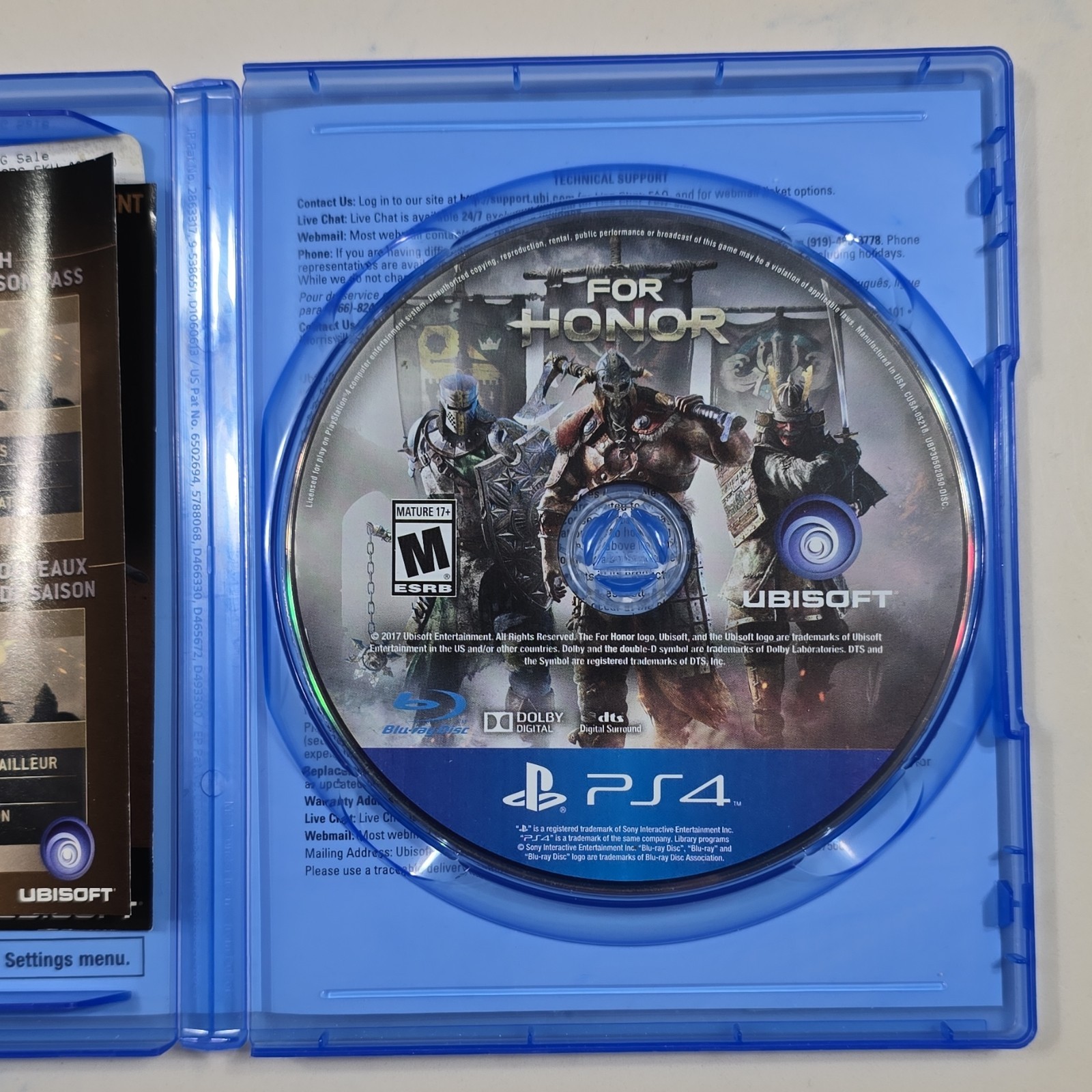 Ubisoft For Honor (PS4) M – Mature Action & Adventure, Online Playability