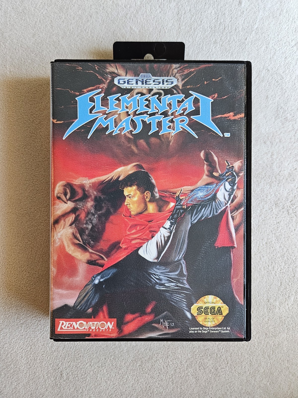 ELEMENTAL MASTER SEGA GENESIS COMPLETE IN BOX VERY GOOD CONDITION