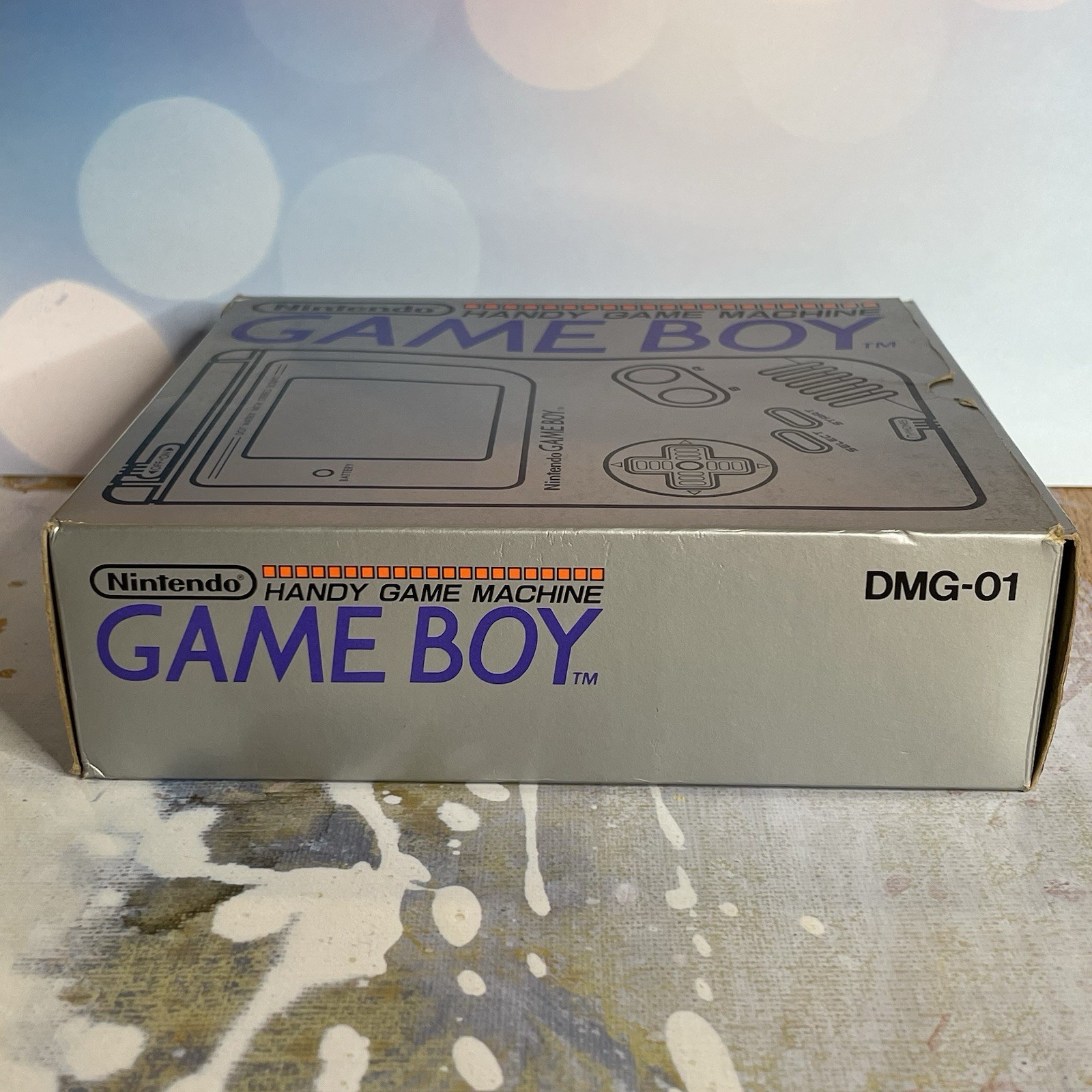 Original Nintendo GameBoy DMG-01 Handheld Console Gray CIB Complete In Box