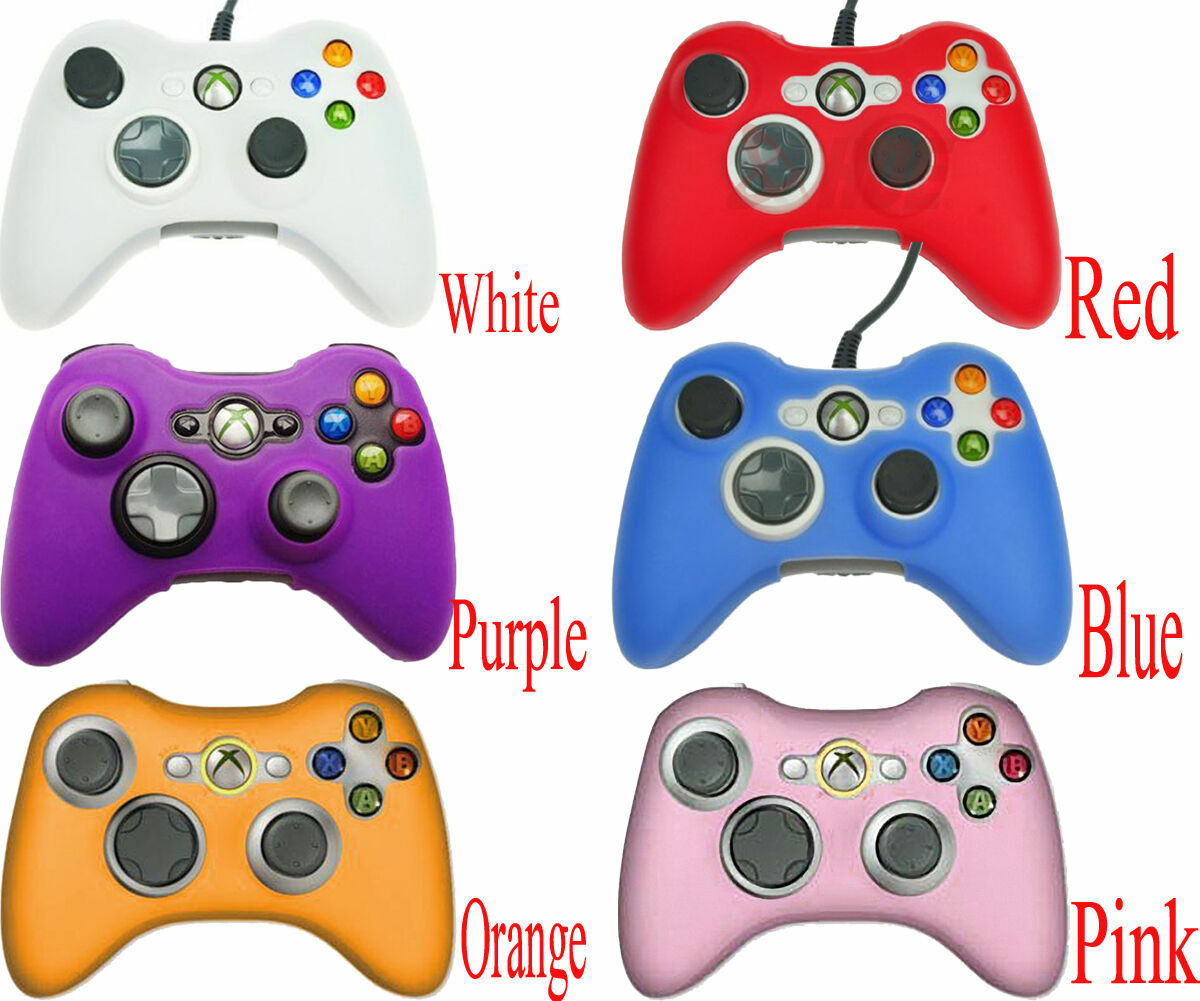 Rubber Skin Protective Cover Silicone Gel for Microsoft Xbox 360 Controller Case