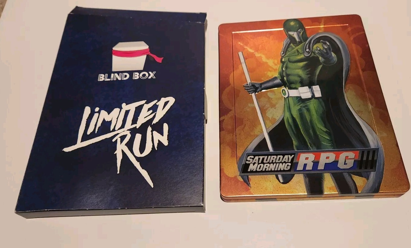 Saturday Morning RPG Limited Run Games STEELBOOK ONLY NO GAME PS4 Playstation 4