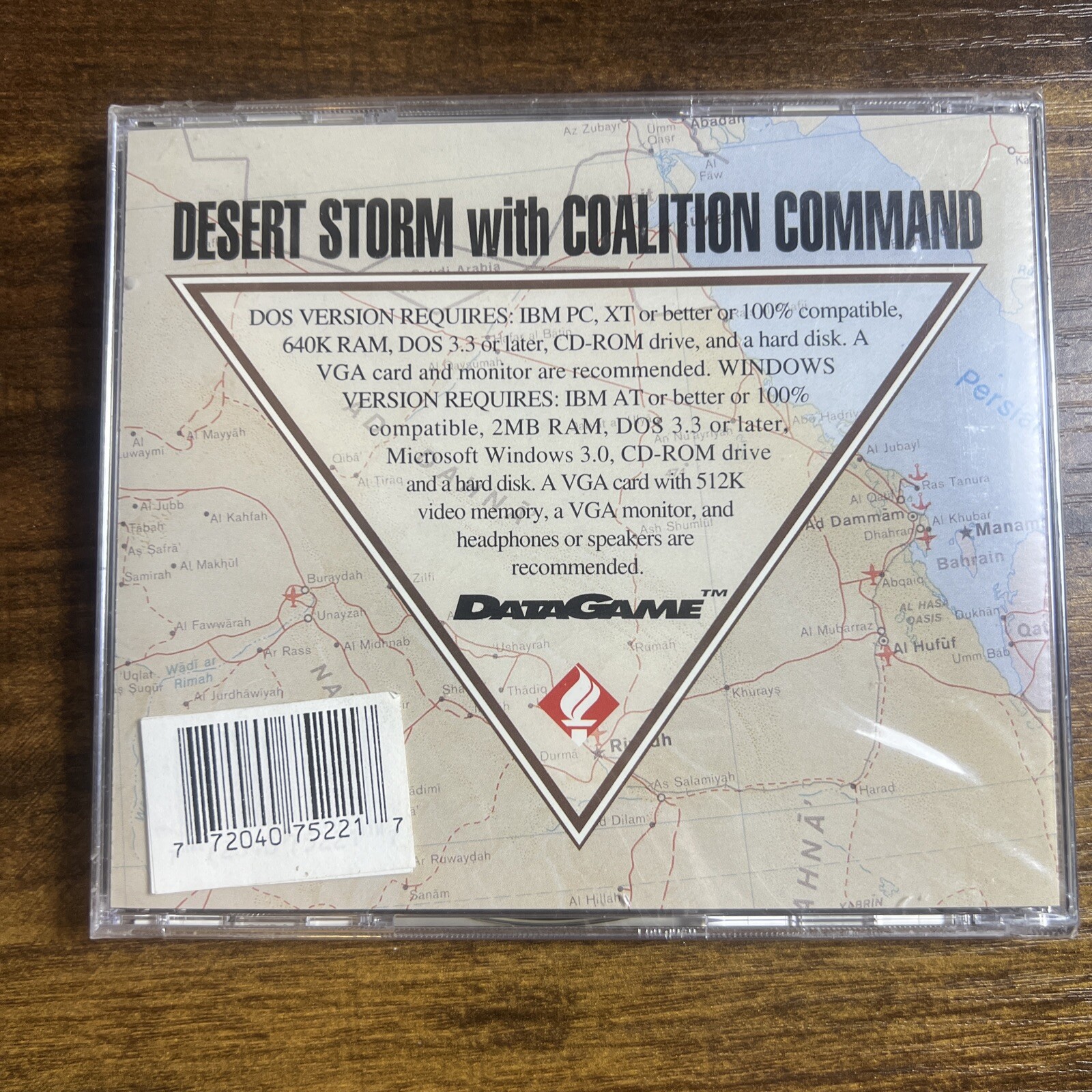 Desert Storm Coalition Command CD-ROM 1992 NEW Sealed Compton’s New Media DOS