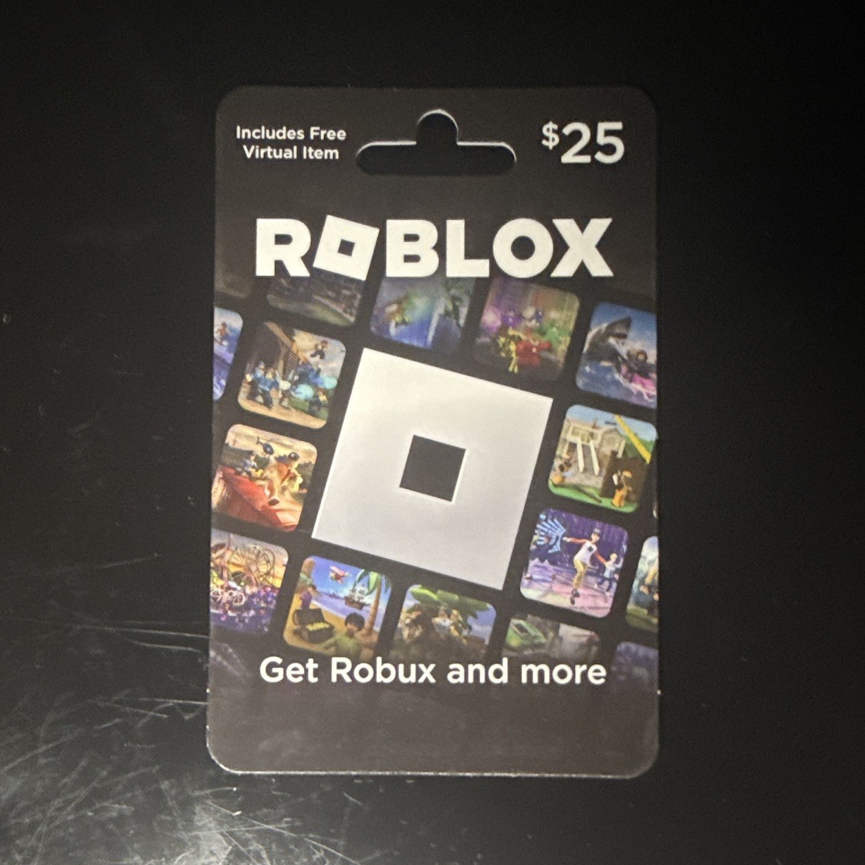 Roblox Robux Prepaid Gaming Card $25 Scratch-Off PIN for Multi-Platform