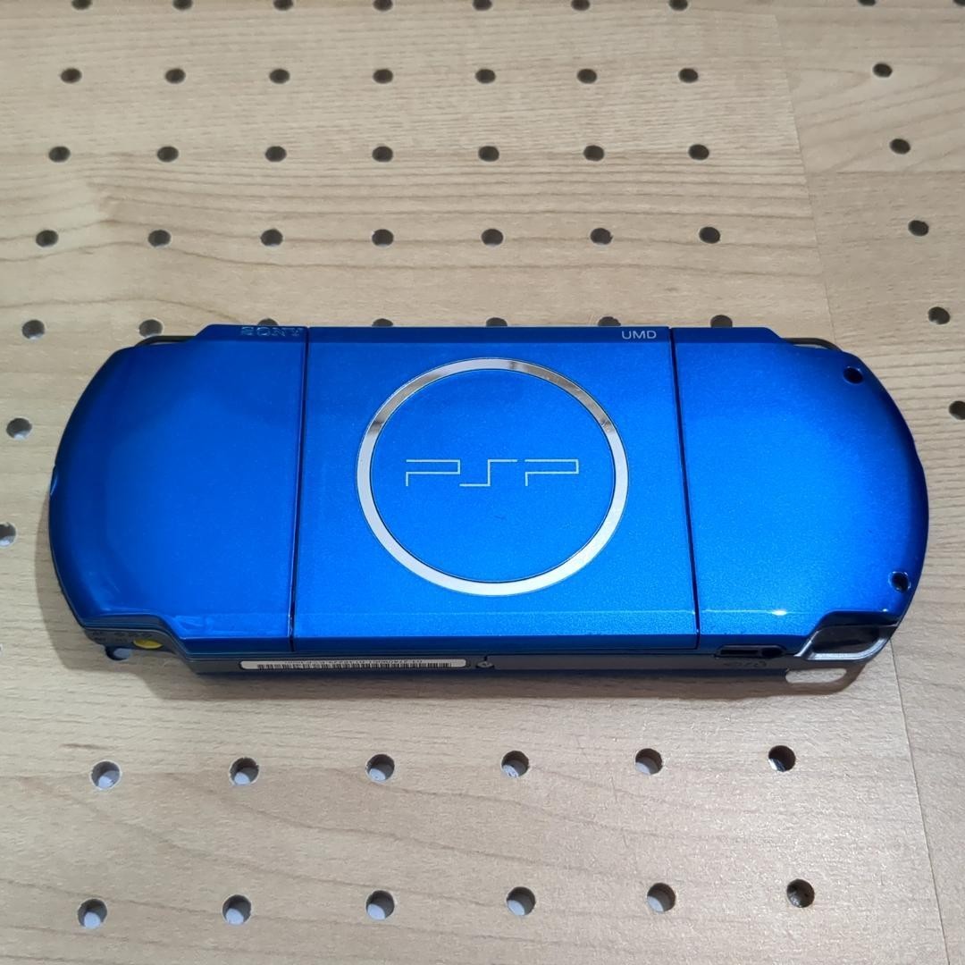 USED Sony PSP‑3000 Vibrant Blue Handheld Console PSP3000VB – Tested Working