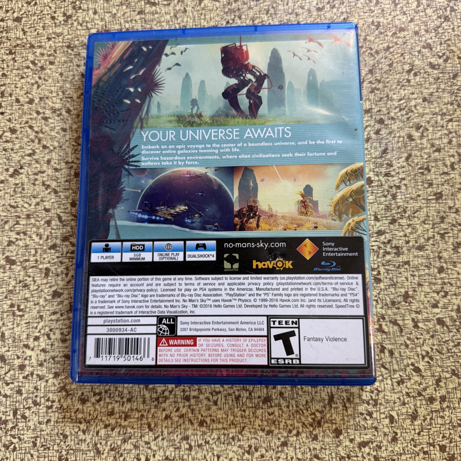 No Man’s Sky – PlayStation 4 – Clean Tested Working – Free Ship