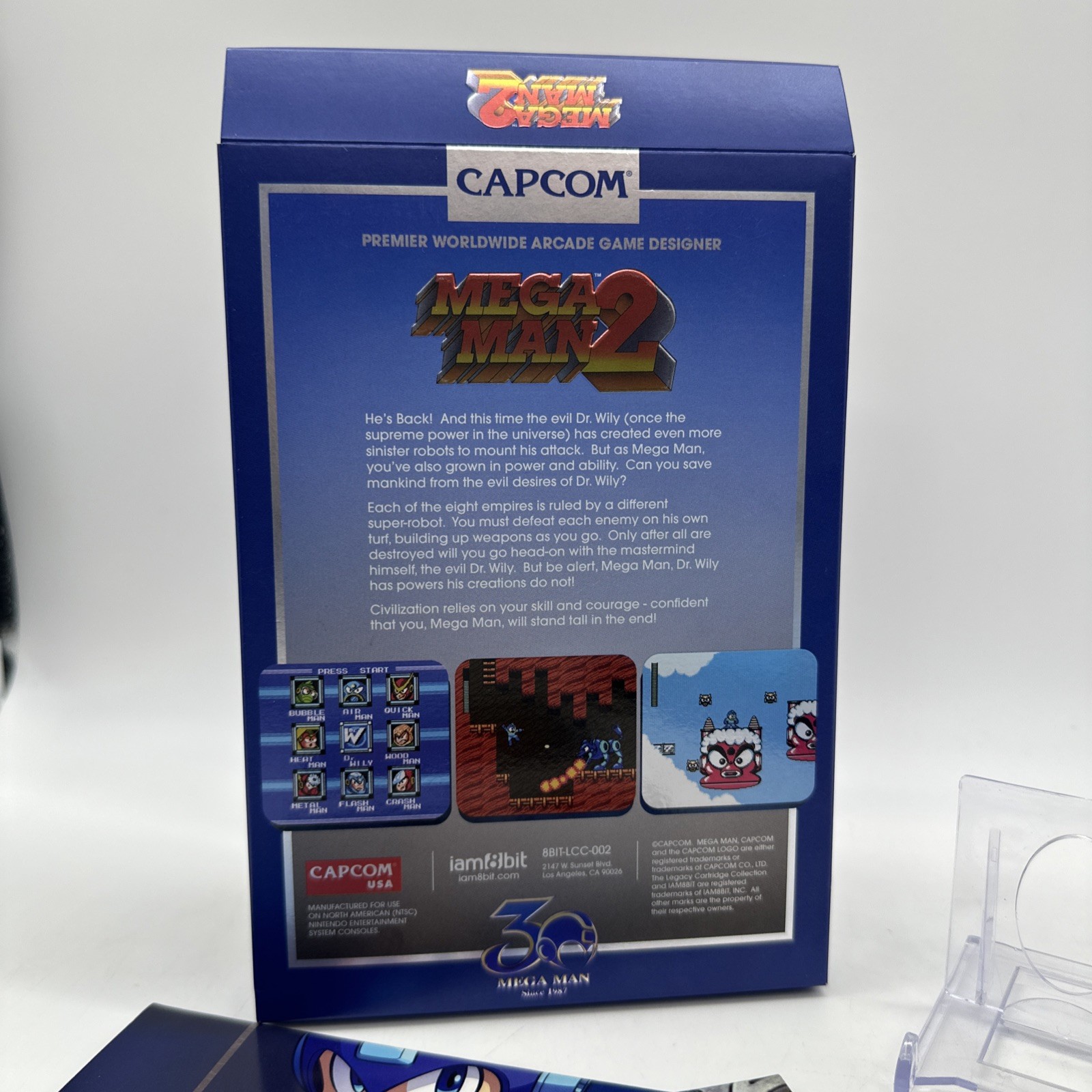 Mega Man 2 NES – 30th Anniversary iam8bit Blue Legacy Cartridge Collection