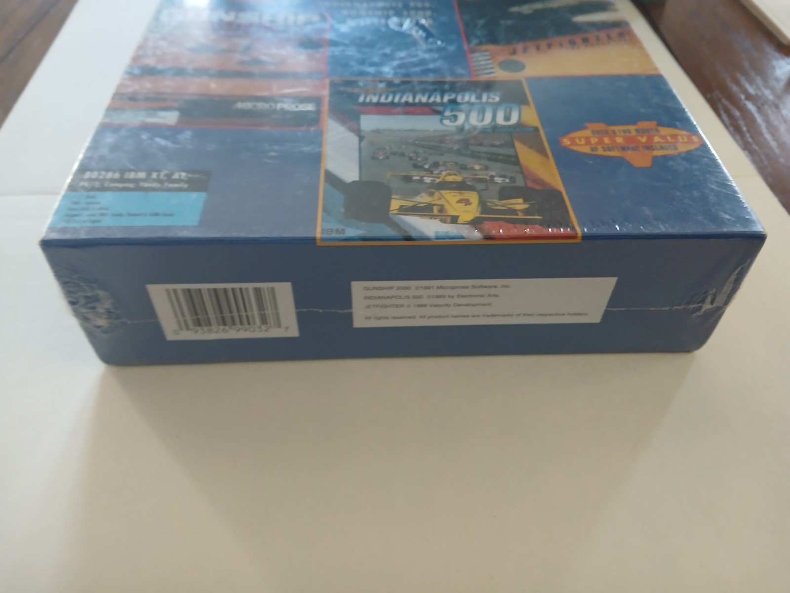 POWER GAME II: GUNSHIP 2000 INDIANAPOLIS 500 JETFIGHTER ADV PC 3.5″ NEW & SEALED