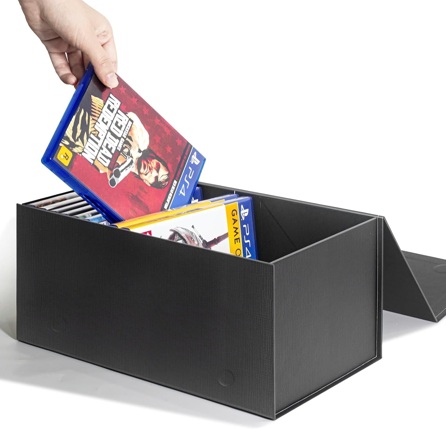 Video Game Storage Boxes, Blu-Ray Storage Boxes, Magnetic Video Game Box Prot…