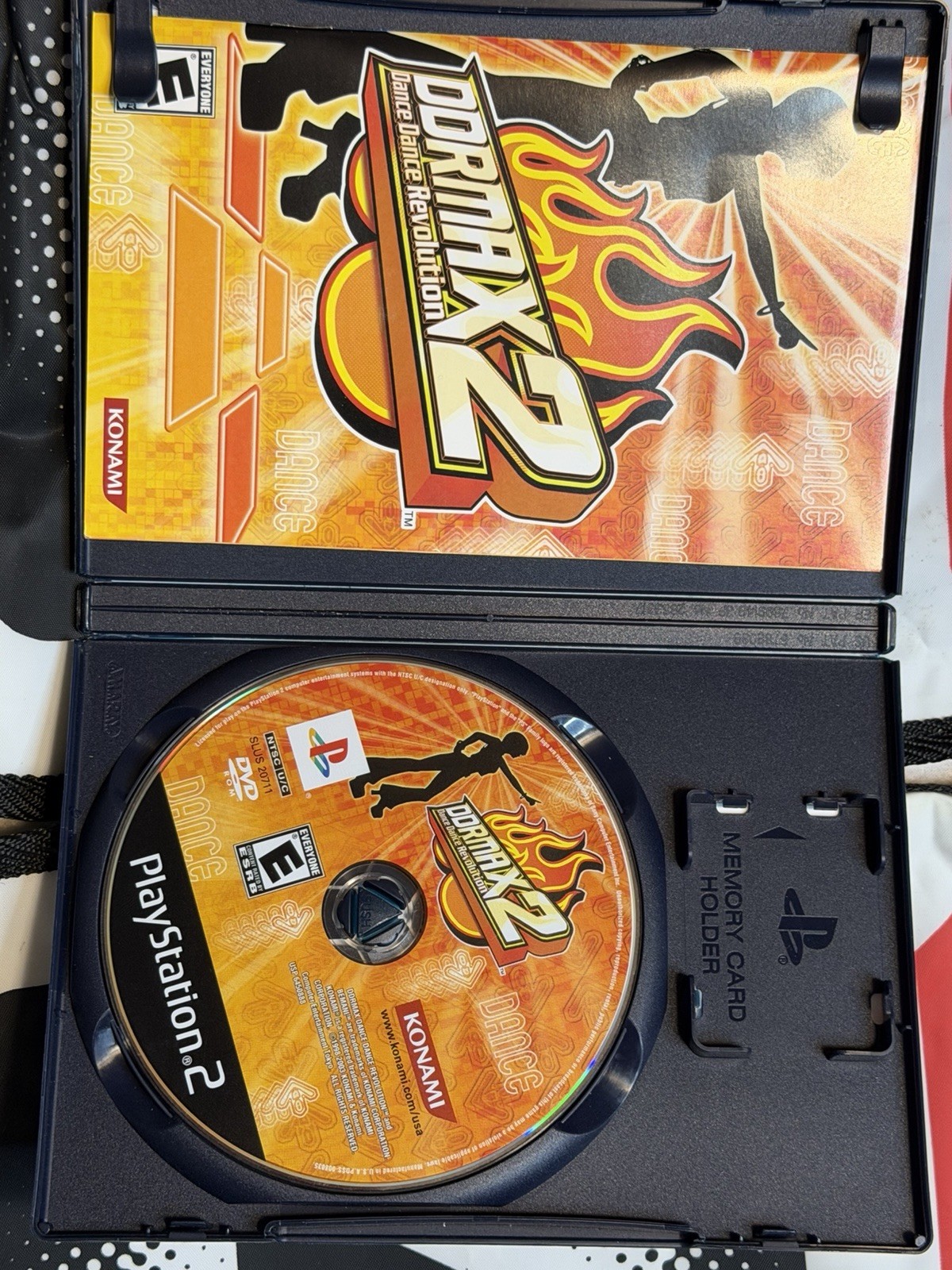 DDRMAX2 Dance Dance Revolution PS2 + 2x Konami Stay Cool Dance Pads Bundle