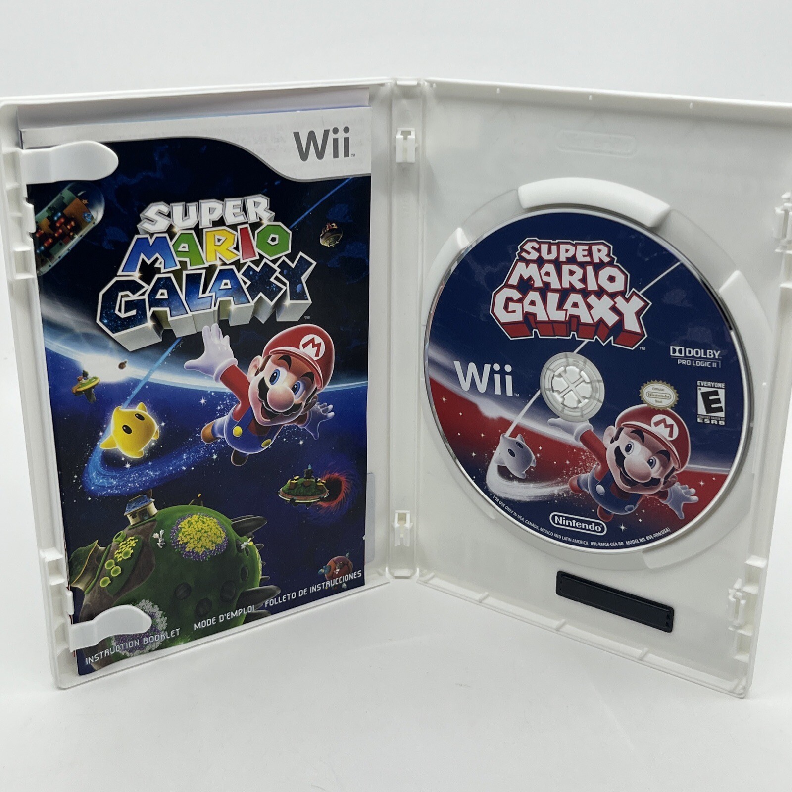 Super Mario Galaxy (Nintendo Wii, 2007) Clean! CIB Complete w/ Manual – Tested!