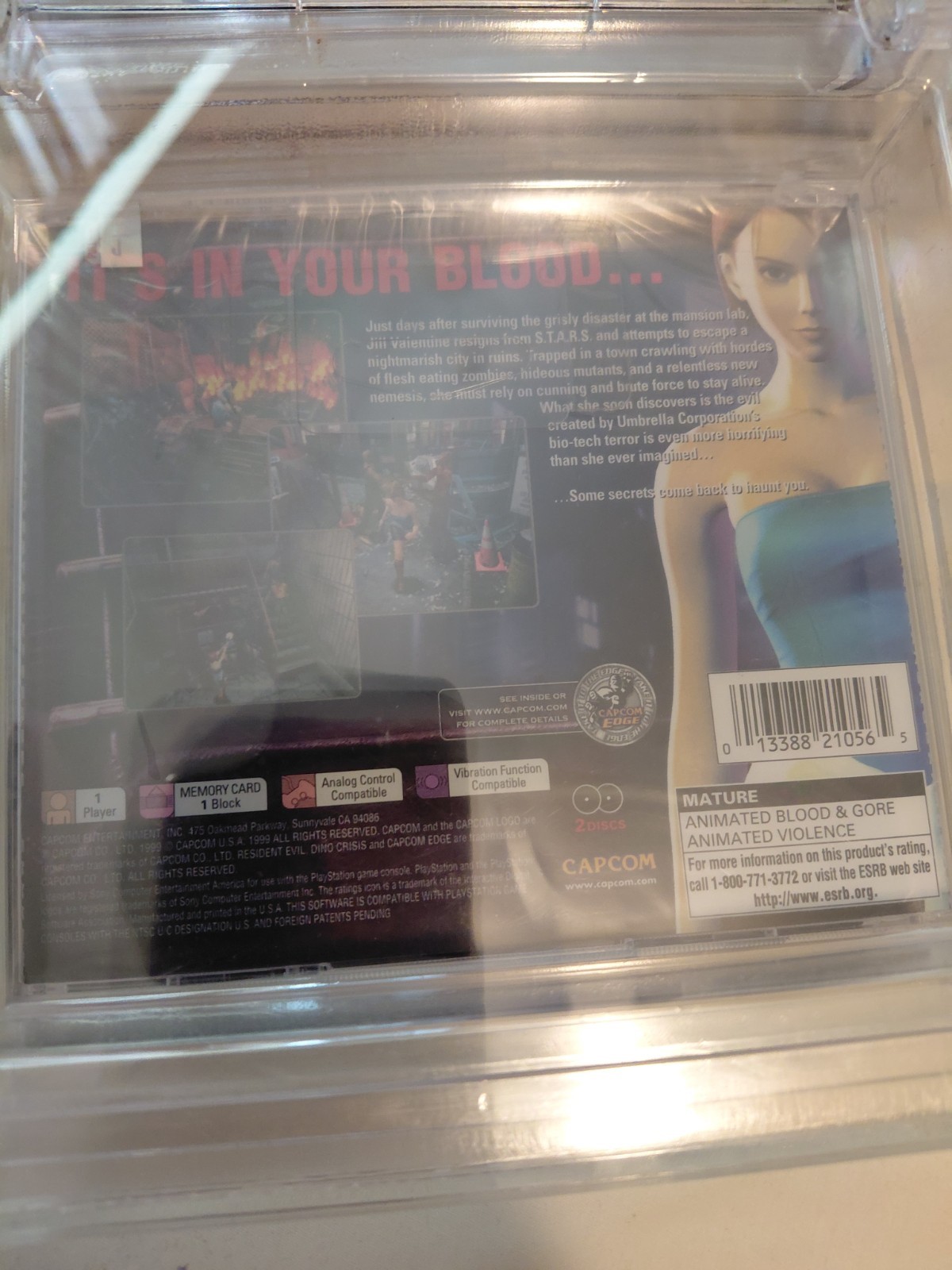 Resident Evil 3 Dino Crisis Demo PS1 Playstation Wata 9.4
