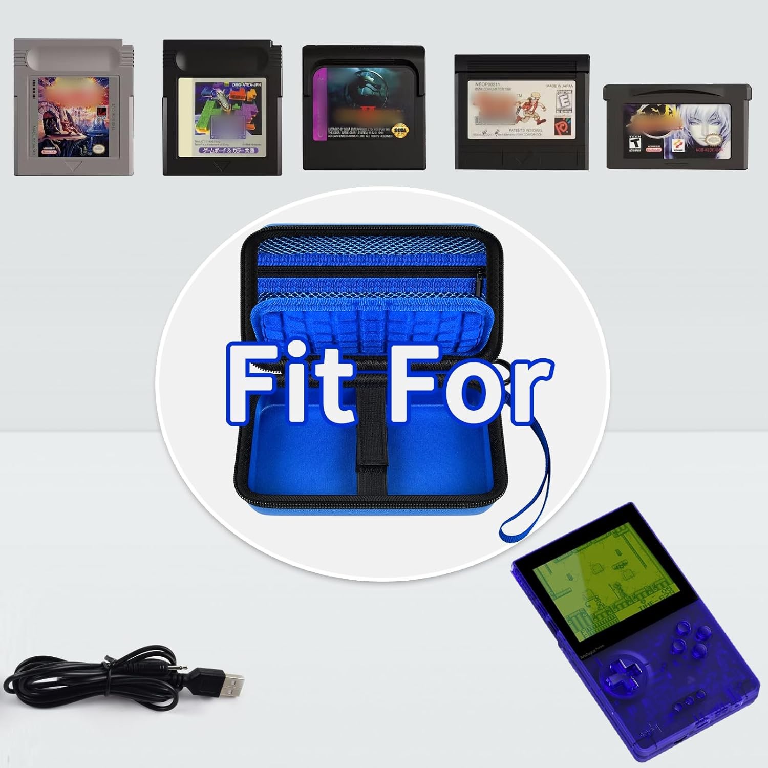 Hard Case Compatible with Analogue Pocket Handheld Game Console, Video Game Port