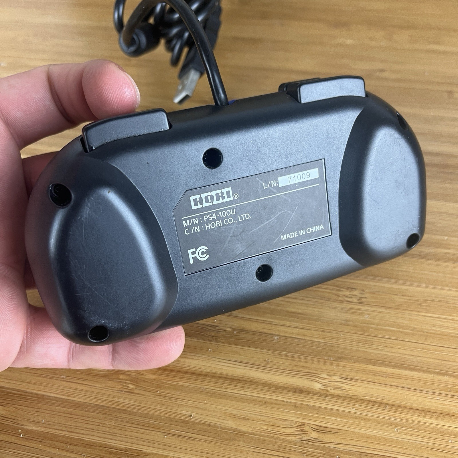Hori PS4-100U Blue Playstation 4 PS4 Gamepad USB TESTED