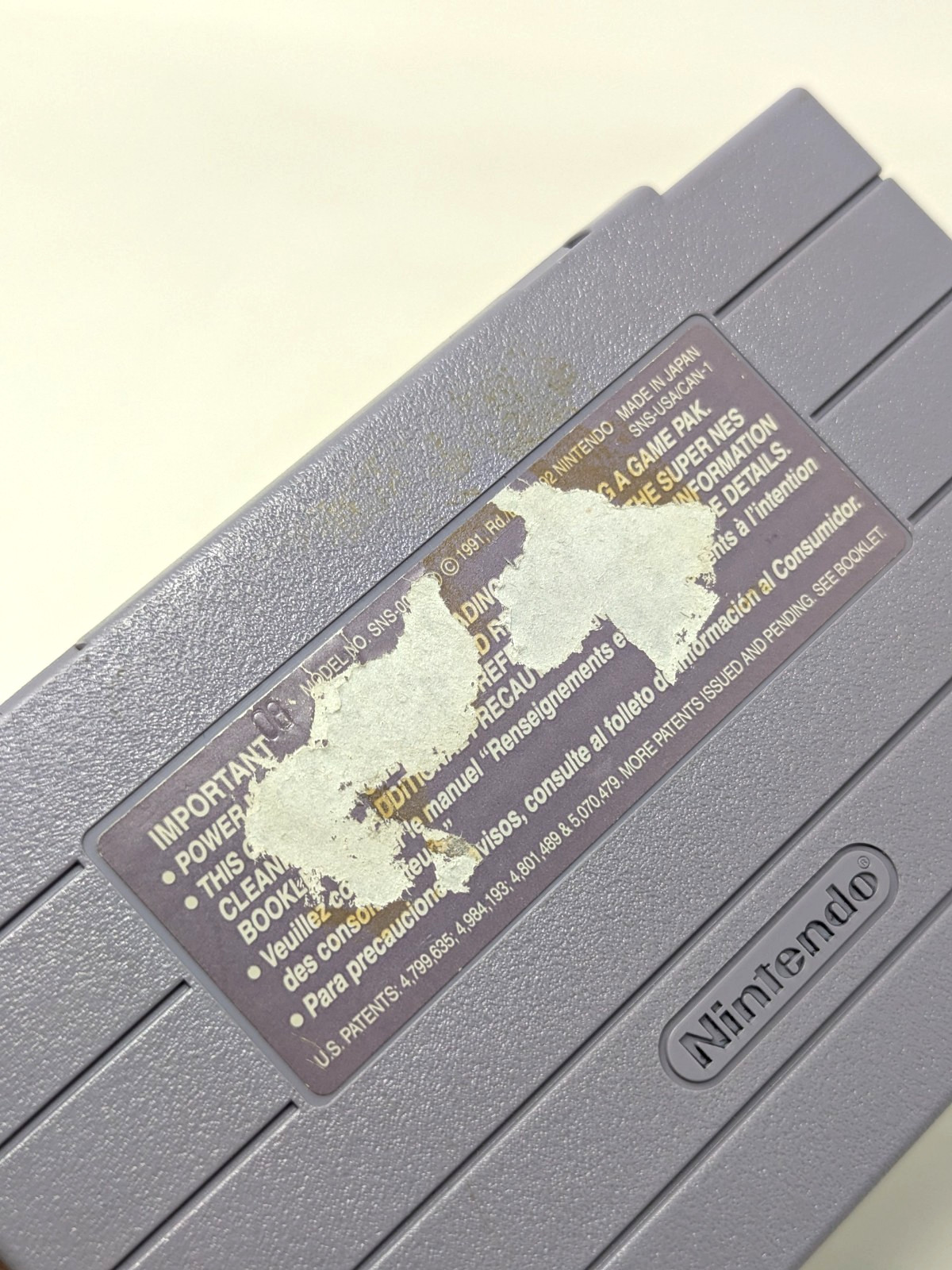 Super Chase HQ Super Nintendo SNES 1993 Game Cartridge Authentic Tested Taito