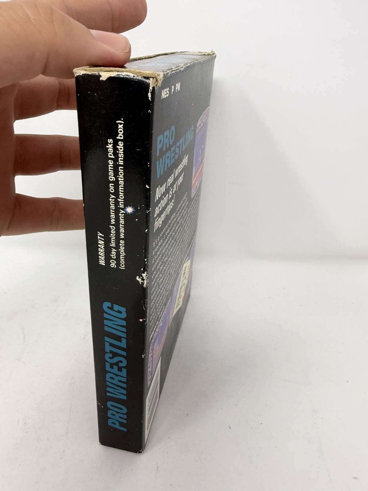 Pro Wrestling (Nintendo NES, 1987) Complete CIB 3-Screw Cart