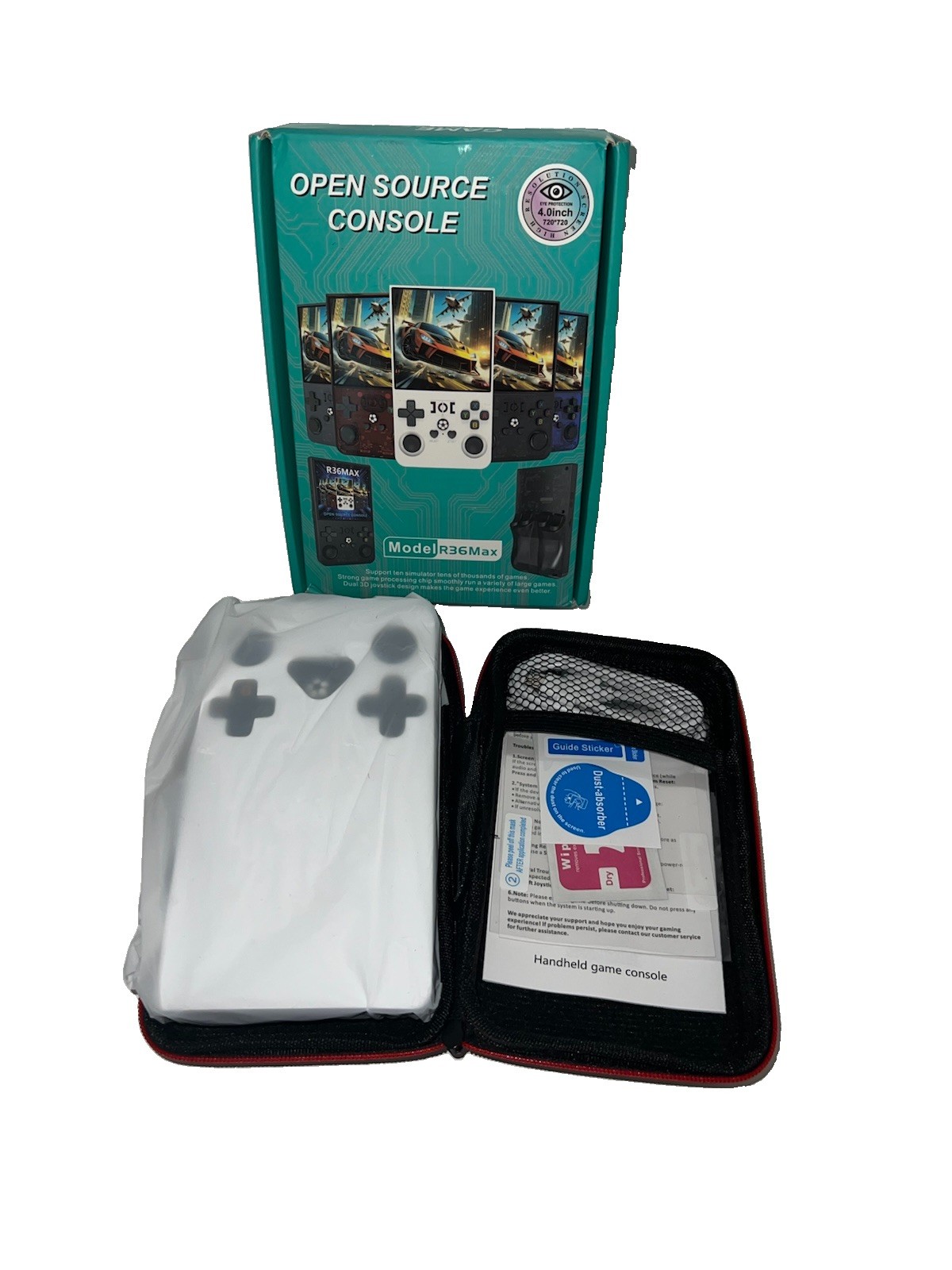 (18)R36 Max Handheld Retro Game Console 4″ IPS Screen Open Source Emulator