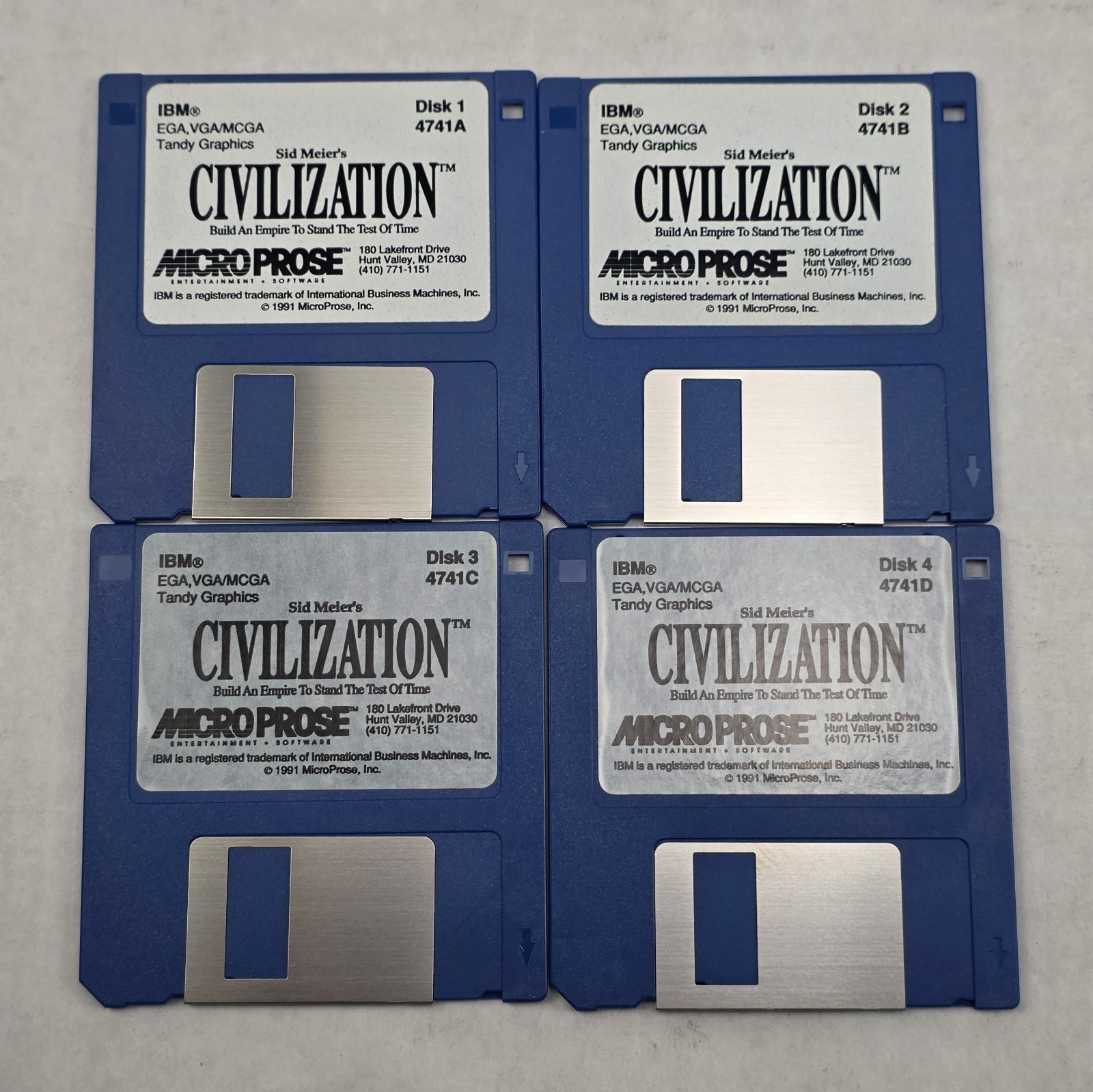 Sid Meier’s Civilization BIG BOX PC 3.5″ Floppy Discs CIB Strat Guide & Civ 2!