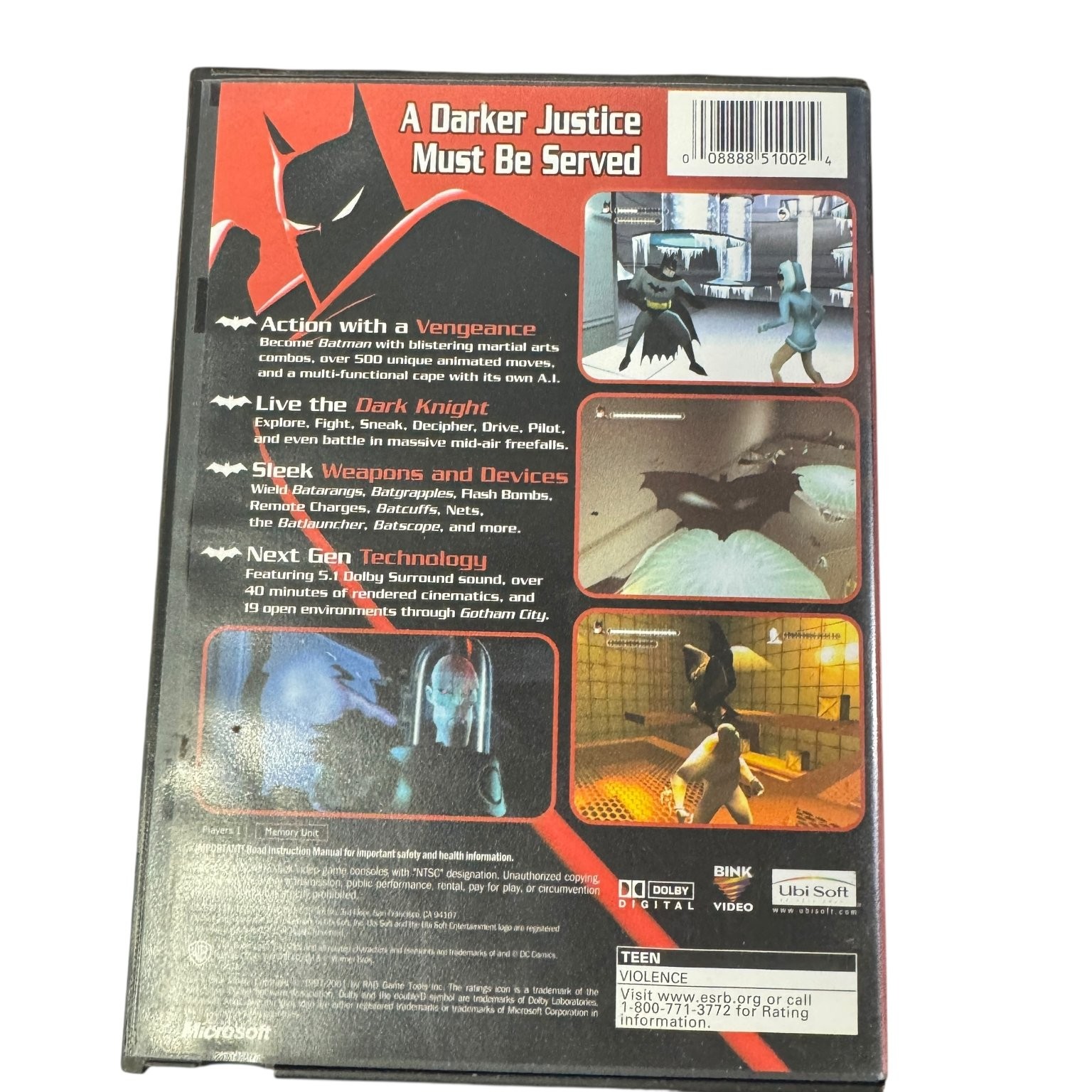 Batman Vengeance Xbox Video Game Action Adventure DC Comics