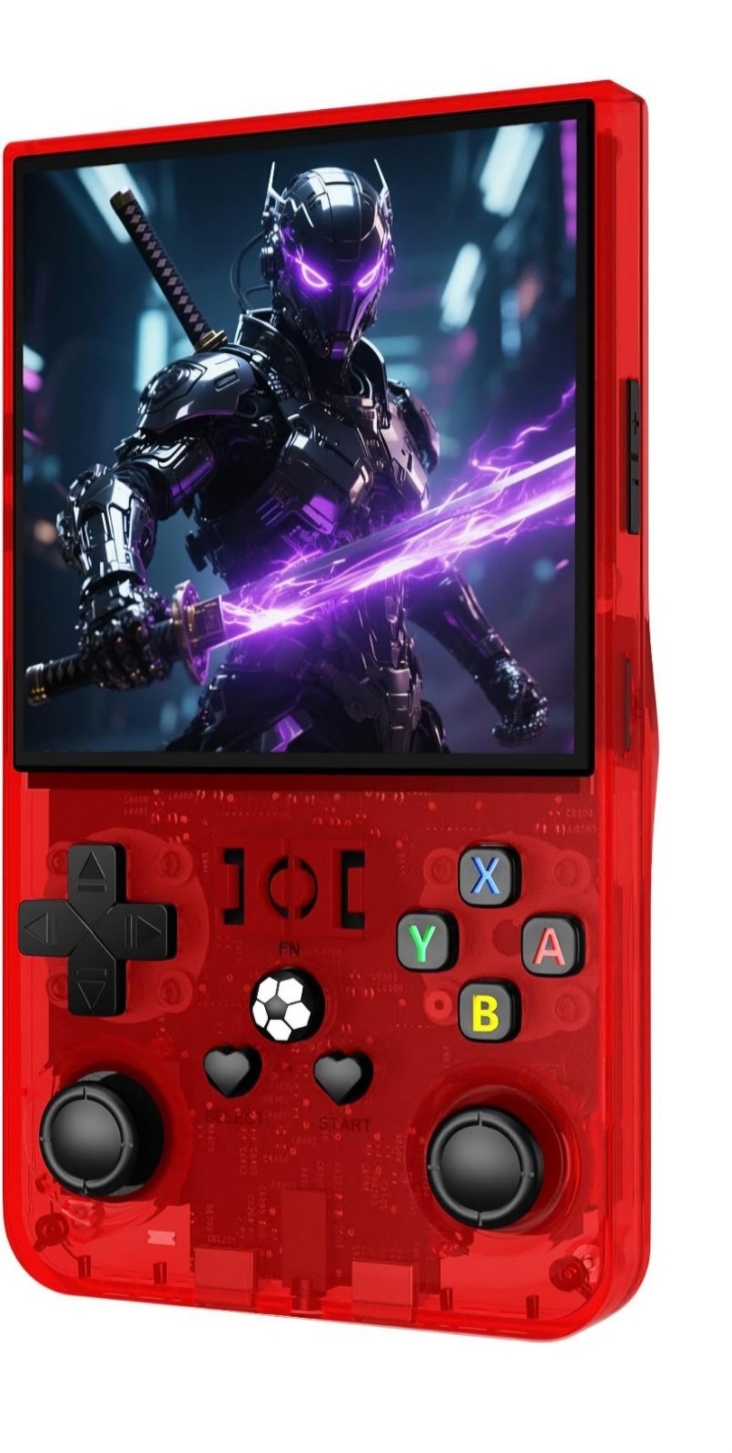 R36MAX Retro Handheld Console RED – 64GB Built-In Storage 18,000+ Games 4″ IPS