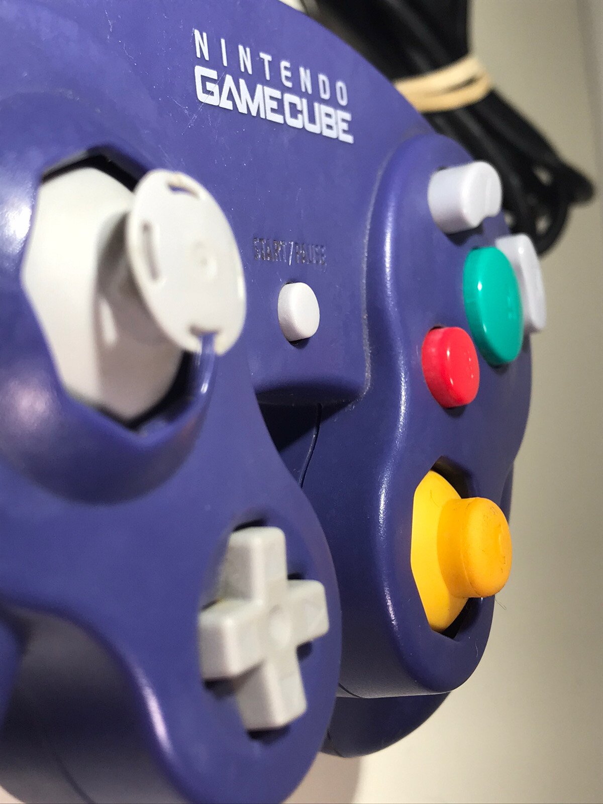 Official Nintendo GameCube Purple Indigo Controller DOL-003 OEM tested working