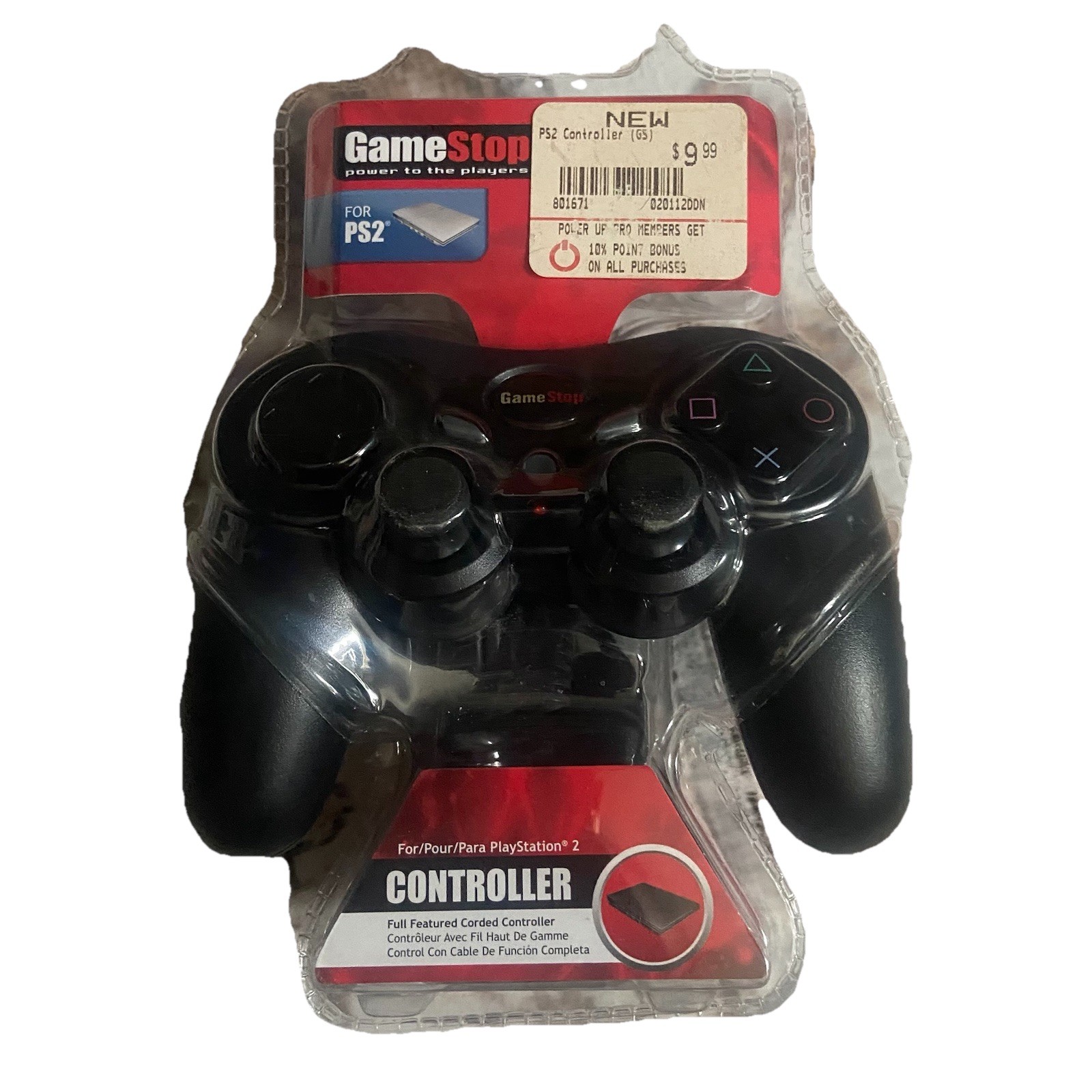 GameStop PlayStation 2 PS2 Wired Controller Analog Vibration New In Package
