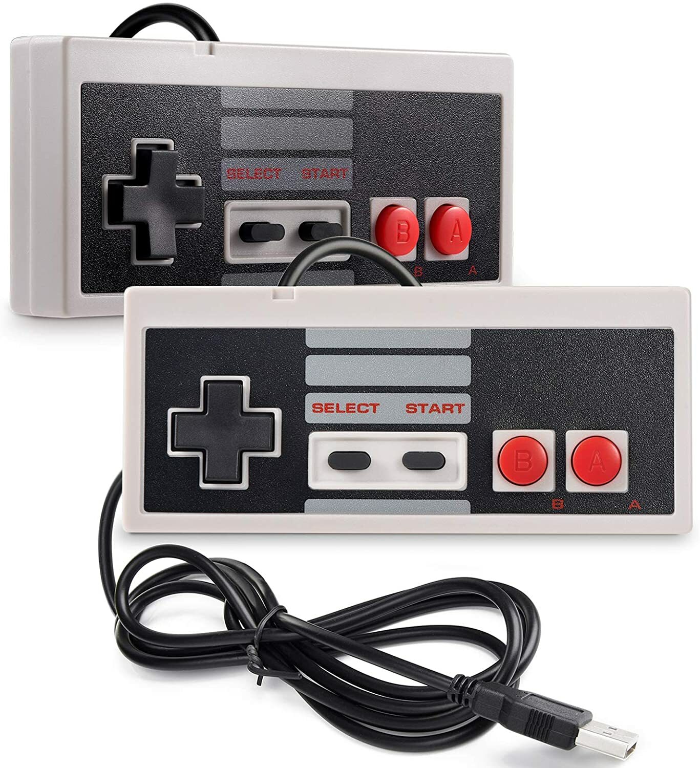 2 Packs Wirded/ Wireless USB NES Controller Gamepad for Windows PC Raspberry Pi