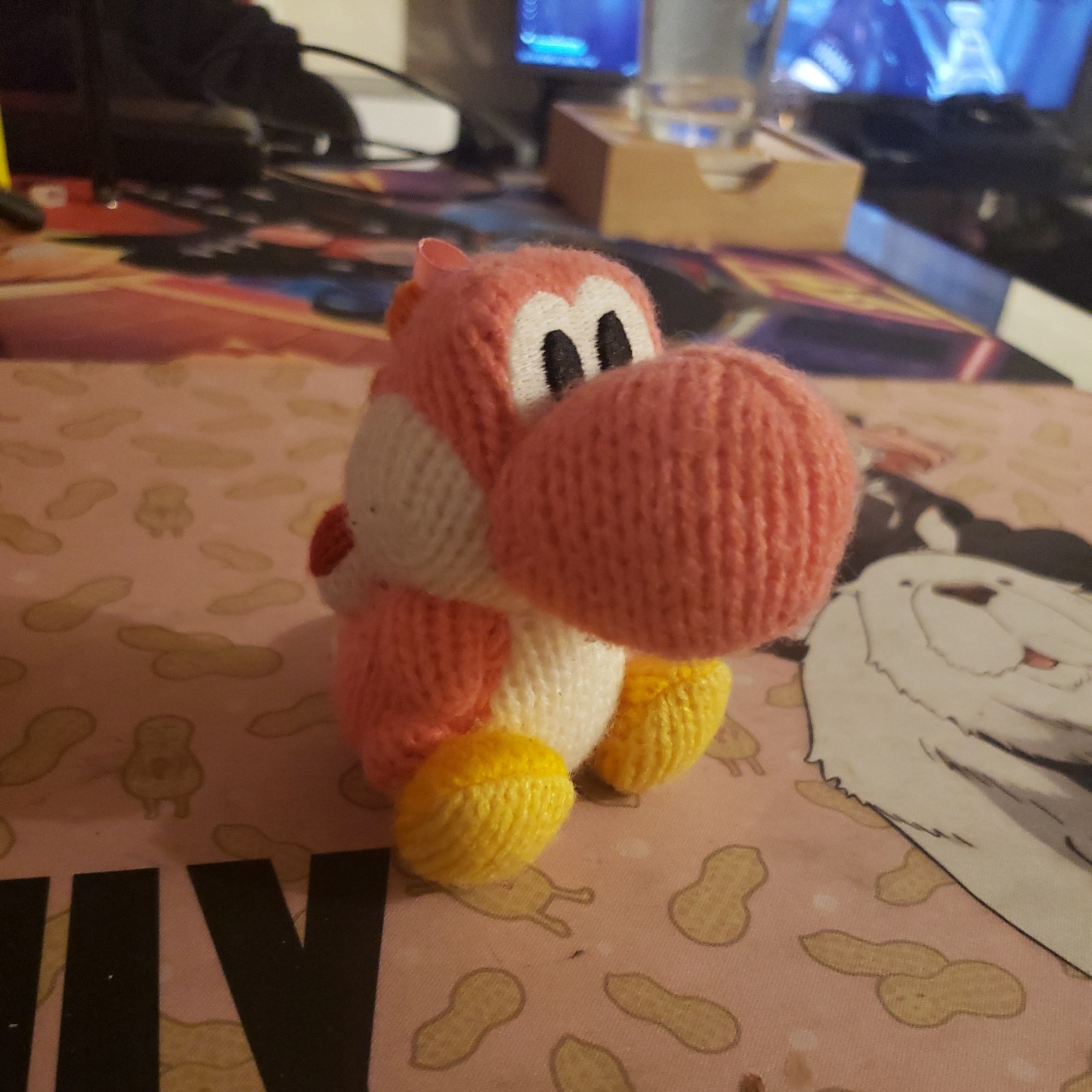 Nintendo Amiibo Pink Yarn Yoshi Yarn Figure Yoshi’s Woolly World 2015 Nintendo