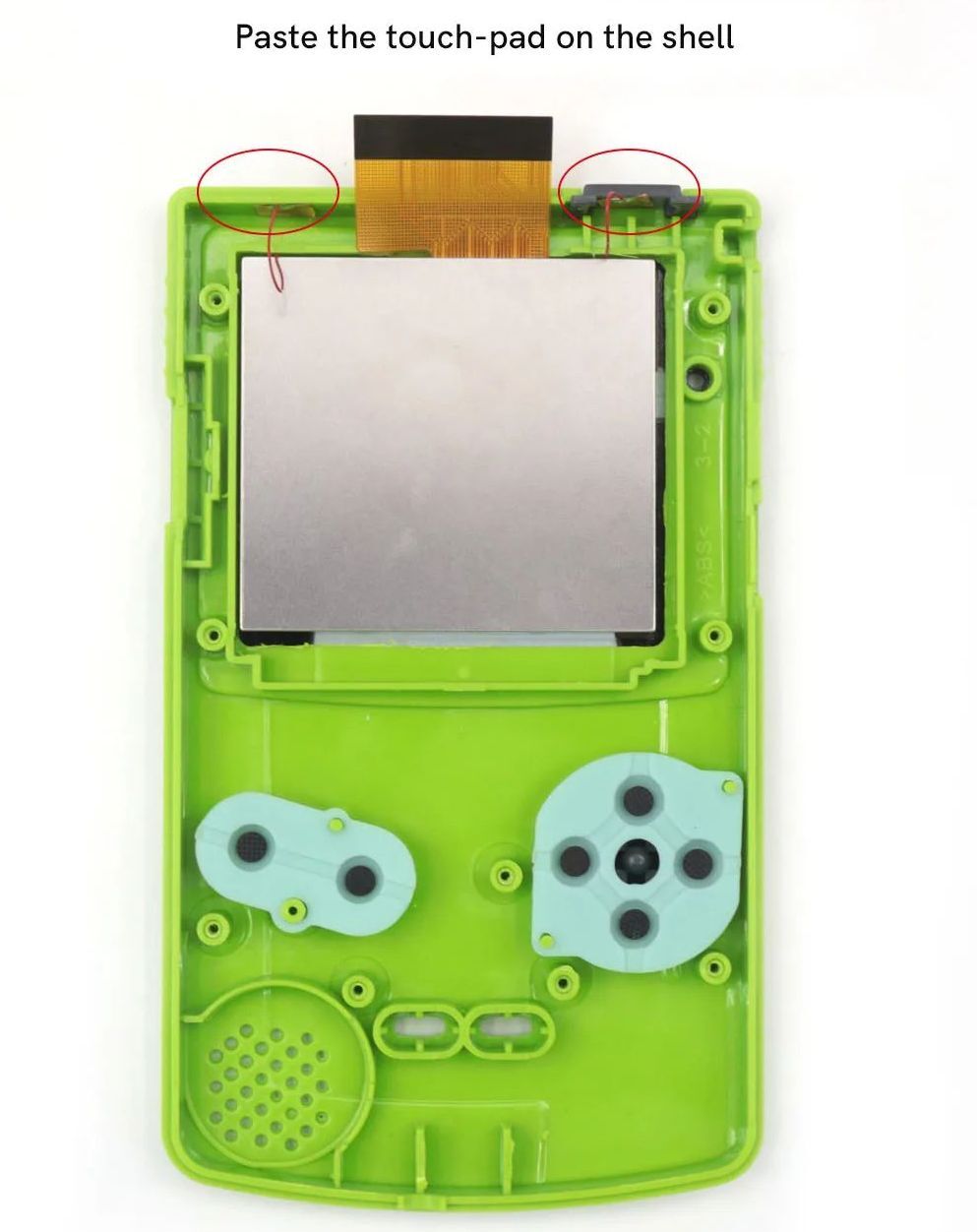 Game Boy Color Laminated IPS Backlight NO SOLDER 2.45 Drop in Kit – Gameboy GBC