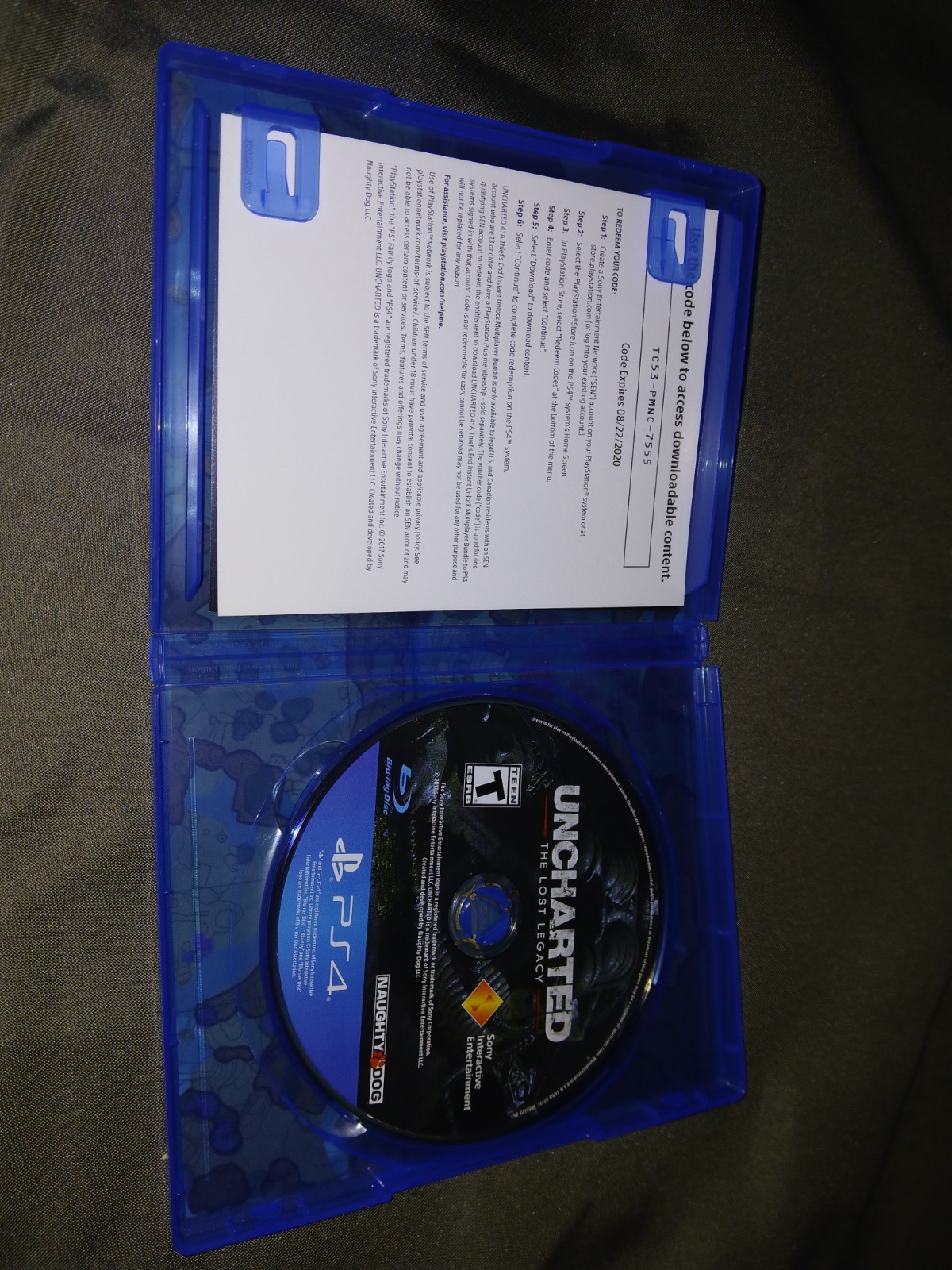 Uncharted The Lost Legacy PS4 Complete Tested Working Sony 2017