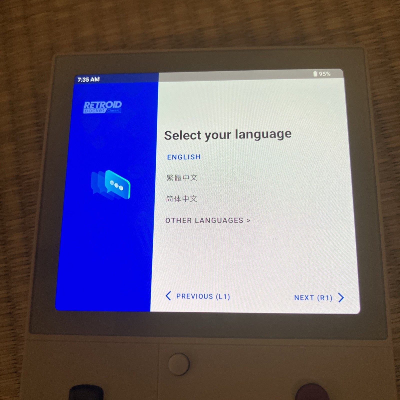 Retroid Pocket Classic Retro color 6GB/128GB Ram/Storage