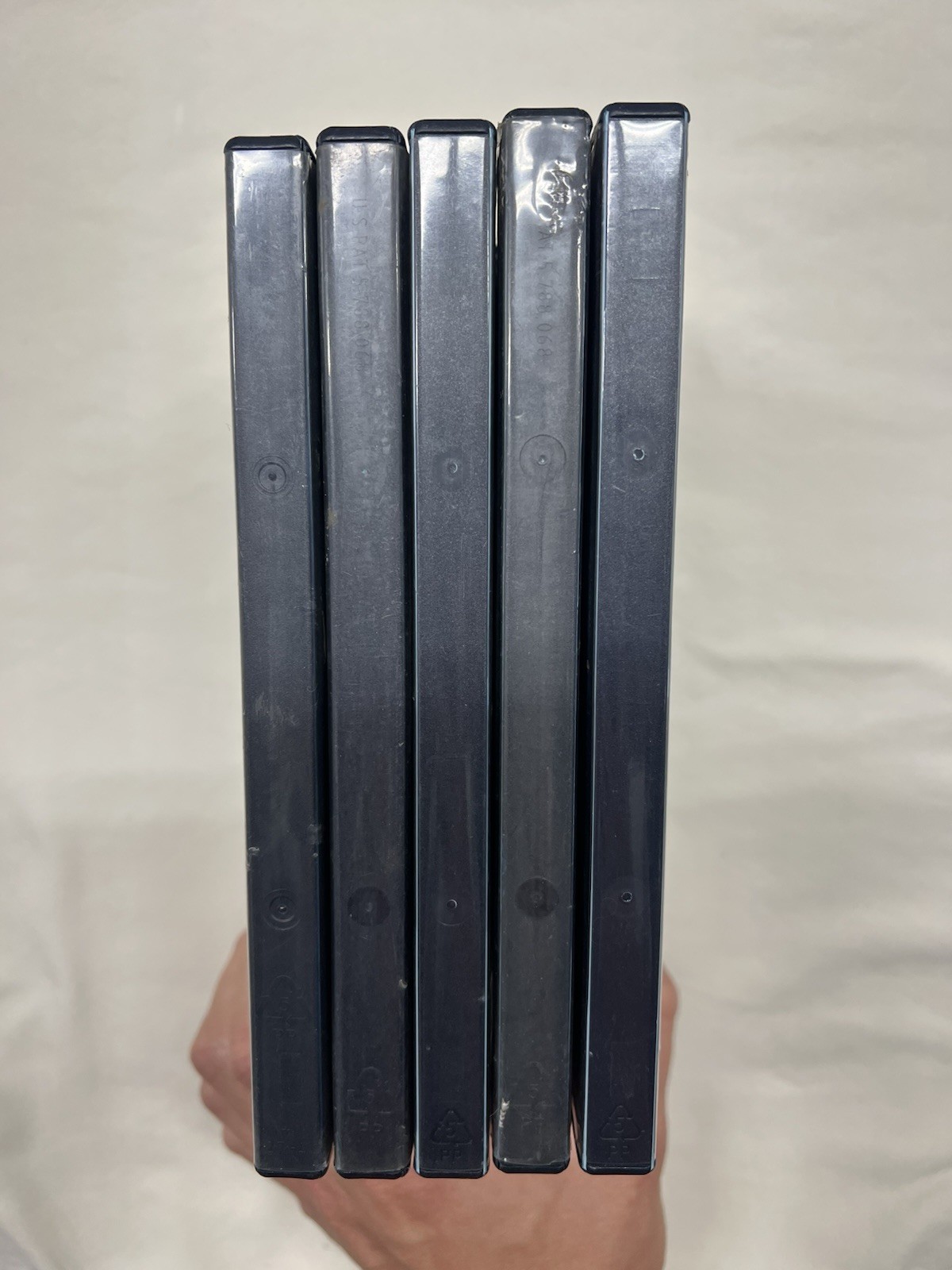 Lot of 5 OEM PlayStation &PS2 Empty Replacement Cases Without Memory Card Holder