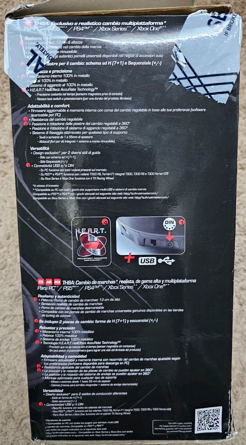 Thrustmaster Add On Shifter TH8A