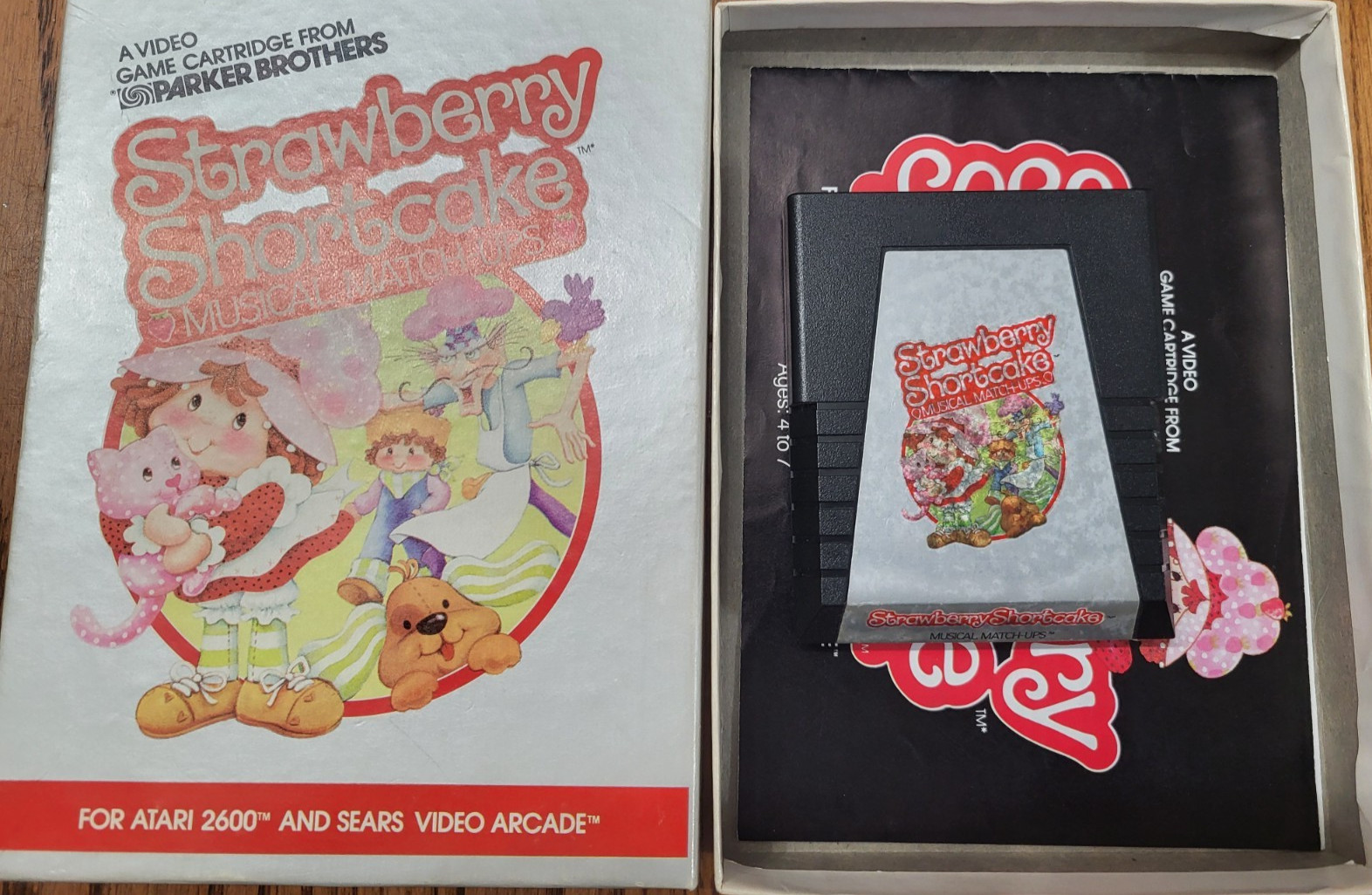 Strawberry Shortcake 1983 Musical Match-Ups Atari 2600 Game CIB Tested & Working
