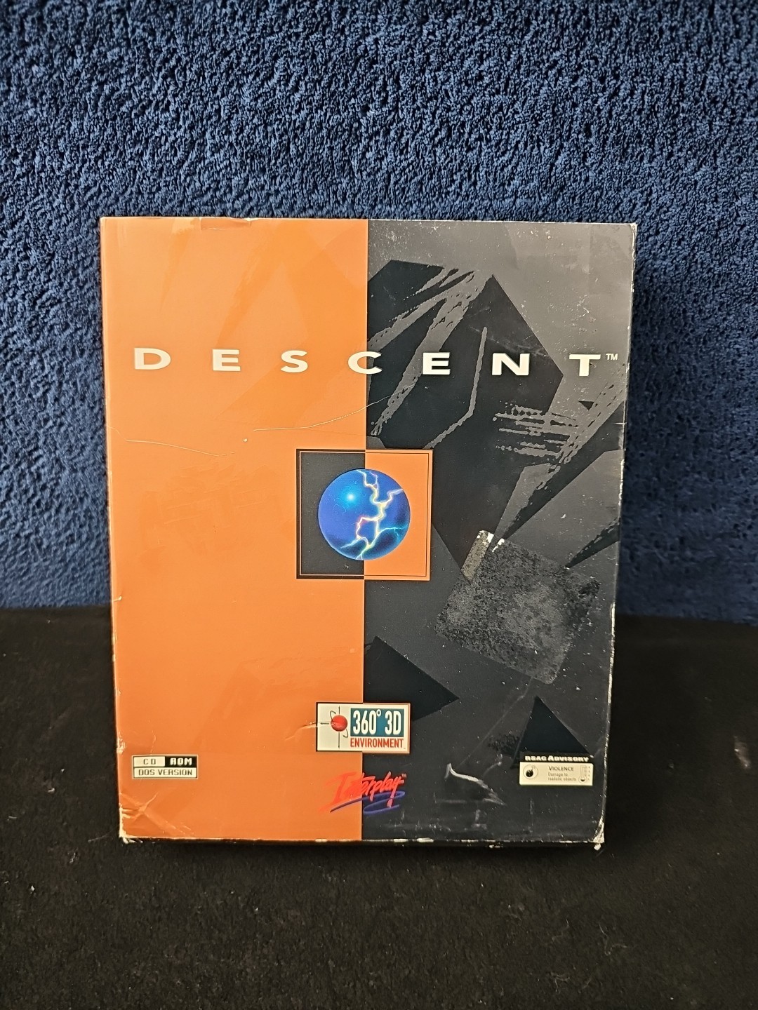 Descent Vintage Big Box PC ROM DOS 1995 Interplay Includes Manual & Inserts